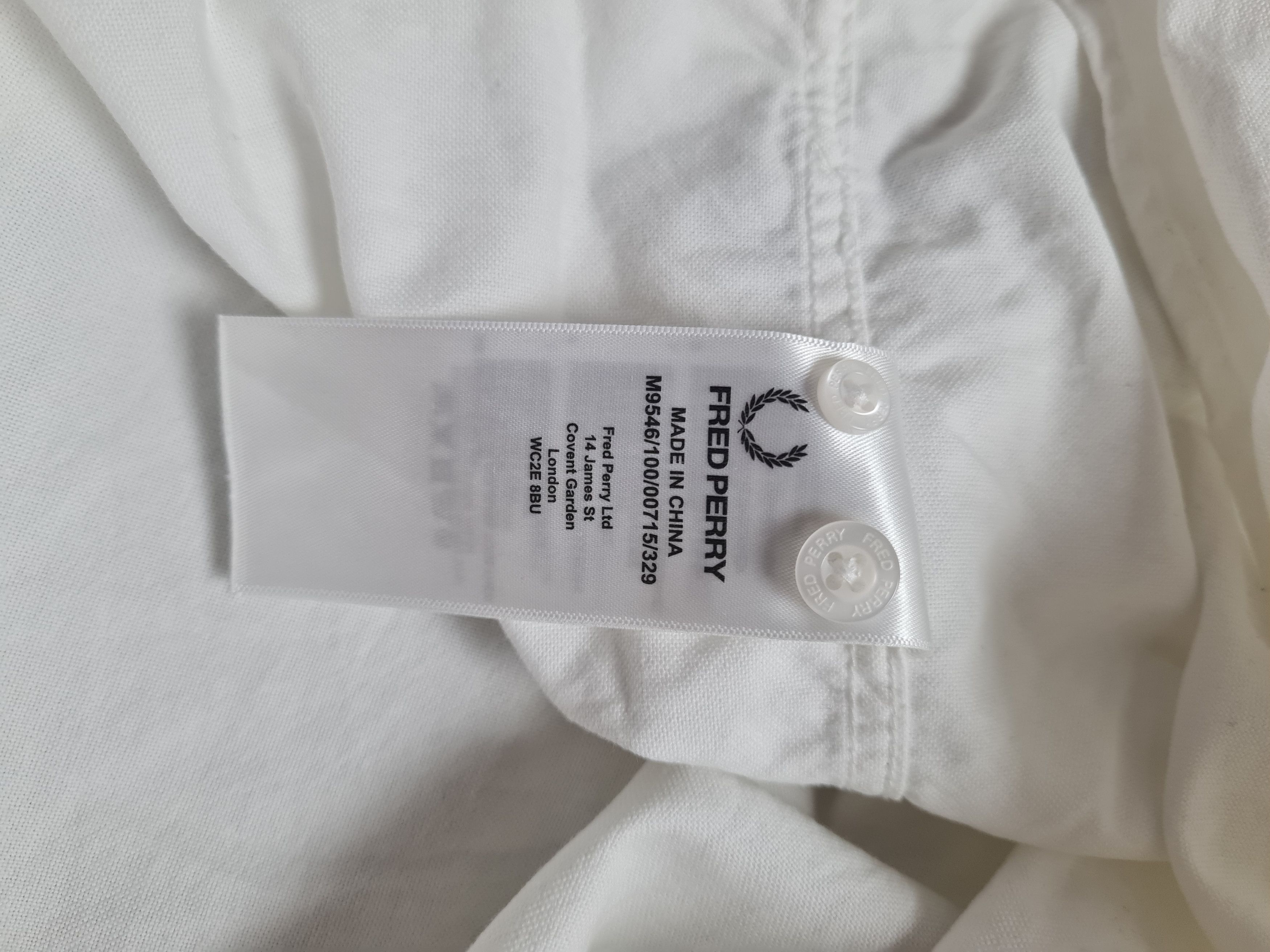 Fred Perry Fred Perry Oxford Shirt White Long Sleeve Cotton Button Down Size US M / EU 48-50 / 2 - 16 Thumbnail