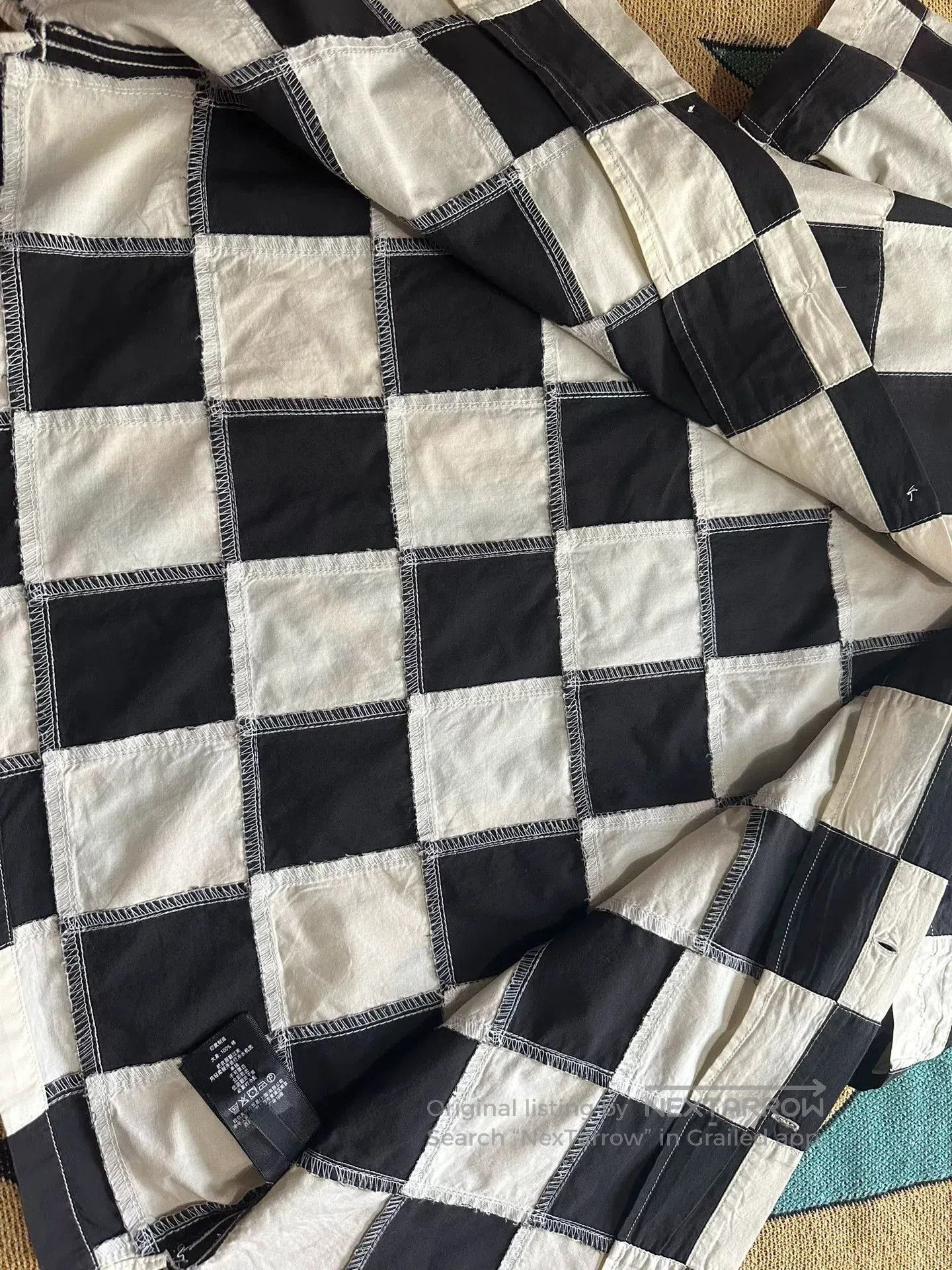 RRL Ralph Lauren RRL Vintage Checkered Patchwork Shirt. Size US M / EU 48-50 / 2 - 5 Thumbnail