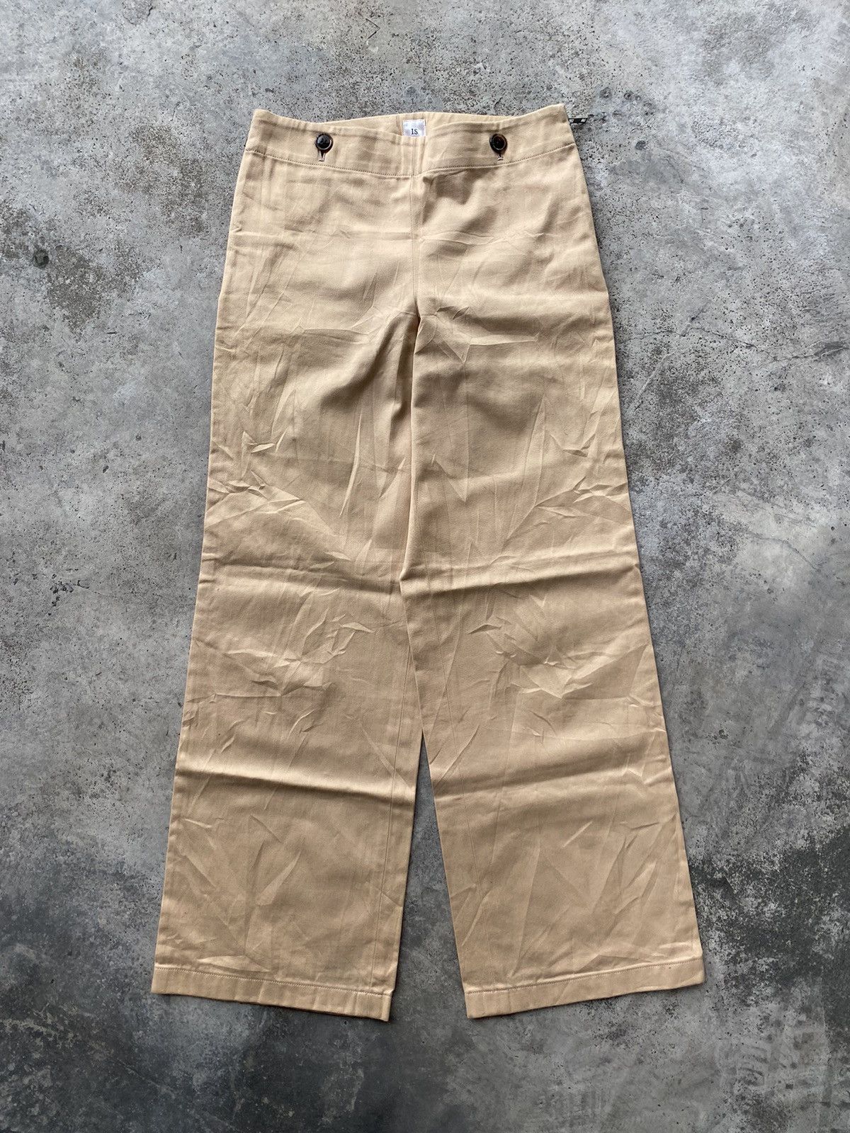 Issey Miyake × Japanese Brand Sick Design🔥Wide Pants 2 Side Zipper Size US 29 - 2 Thumbnail