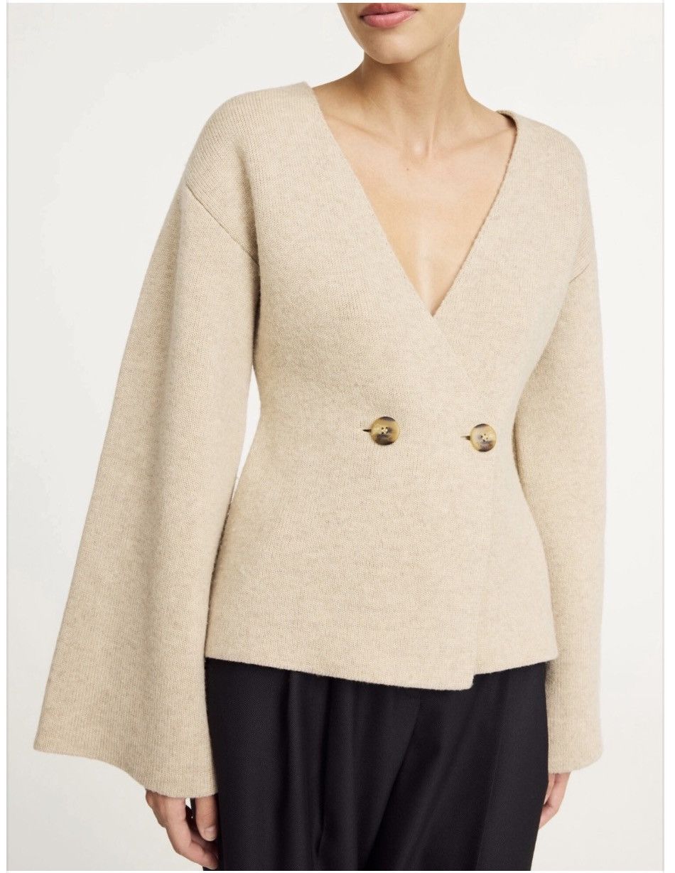 By Malene Birger By Malene Birger New structured knit cardigan, beige, size M Size M / US 6-8 / IT 42-44 - 1 Thumbnail