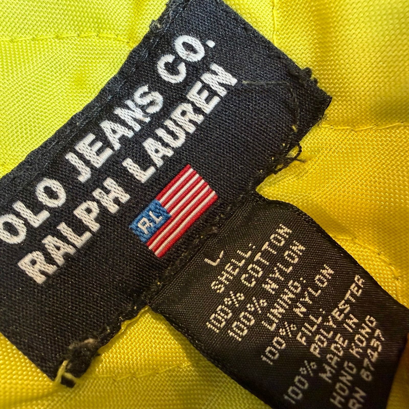 Polo Ralph Lauren Polo Jeans Co Ralph Lauren Black Yellow Jacket Size L Size US L / EU 52-54 / 3 - 4 Thumbnail
