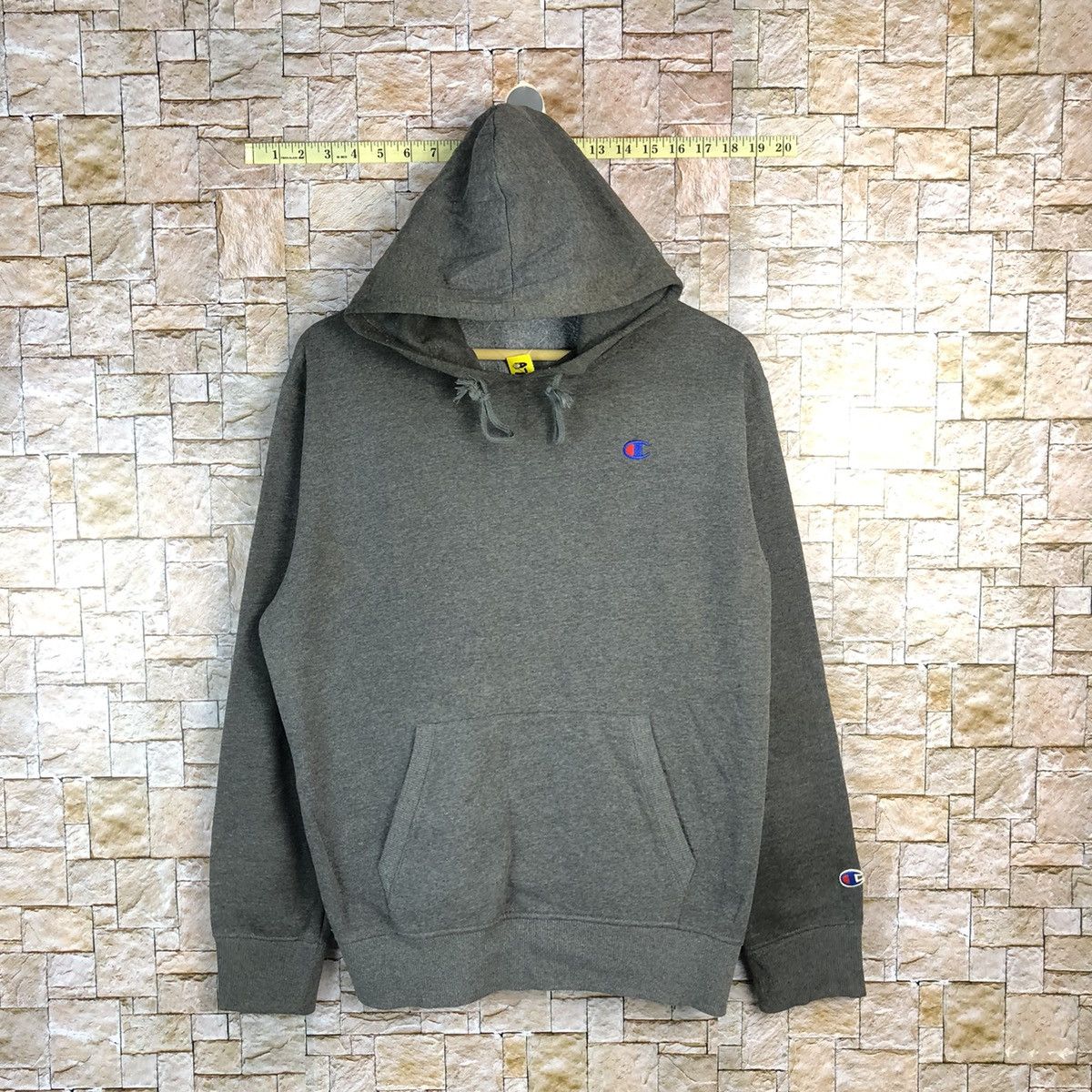 Champion Champion vintage plain Grey Hoodie #A706 Size US M / EU 48-50 / 2 - 1 Thumbnail