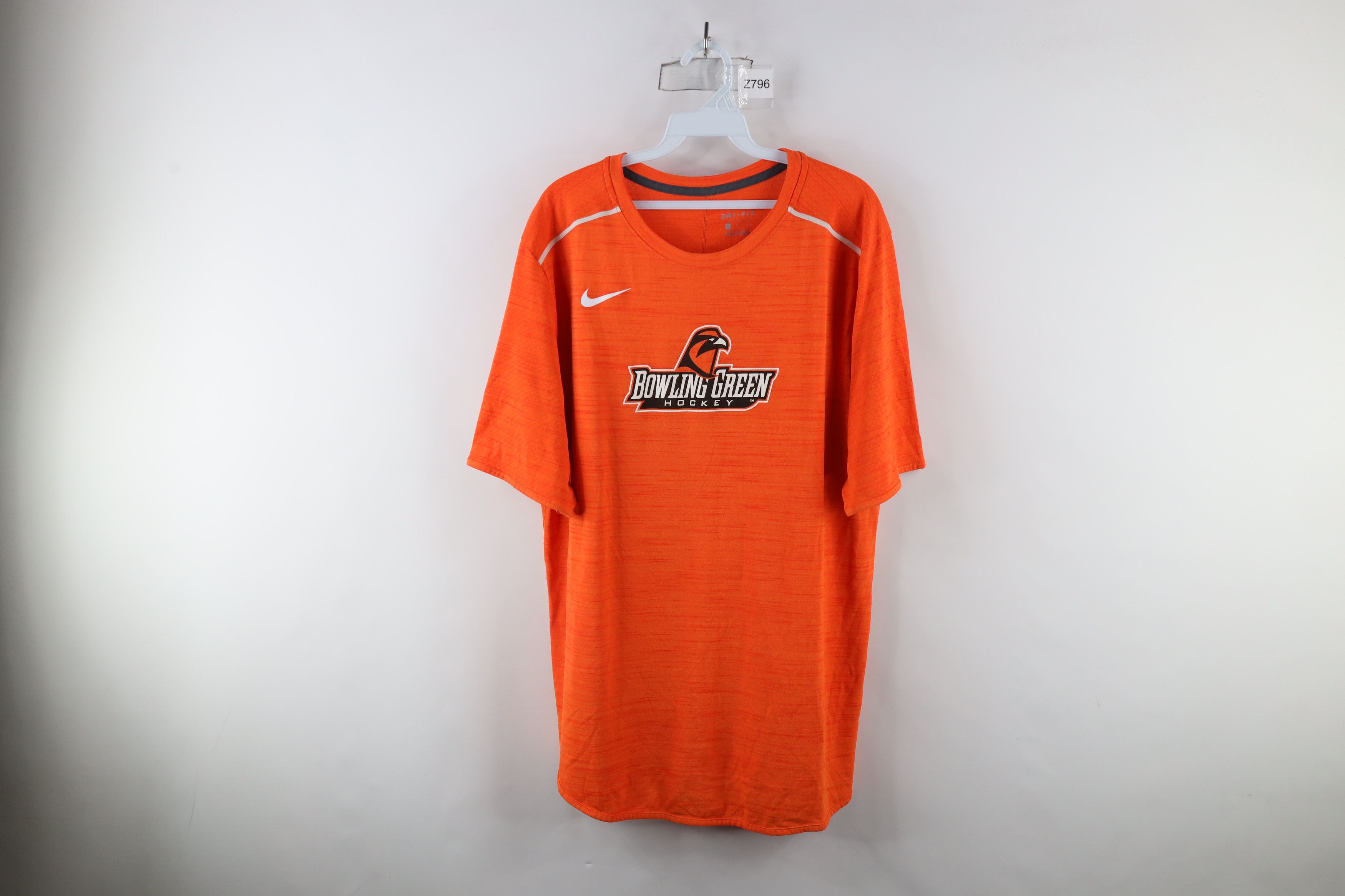 Nike × Vintage Nike Bowling Green State University Hockey T-Shirt Orange Size US XL / EU 56 / 4 - 1 Thumbnail