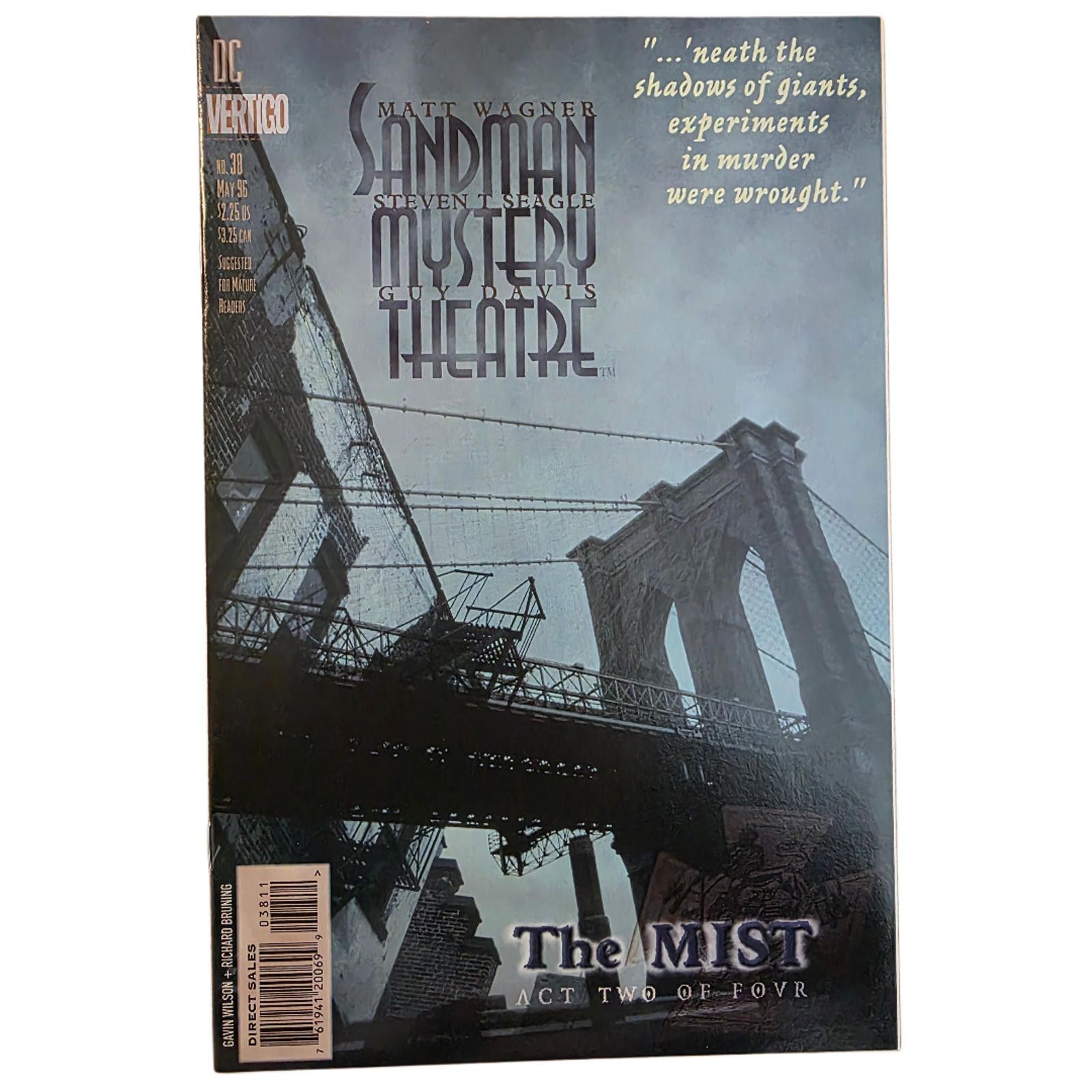 Other Sandman Mystery Theatre #38 NM Vertigo Noir Comic (C) Size ONE SIZE - 1 Thumbnail