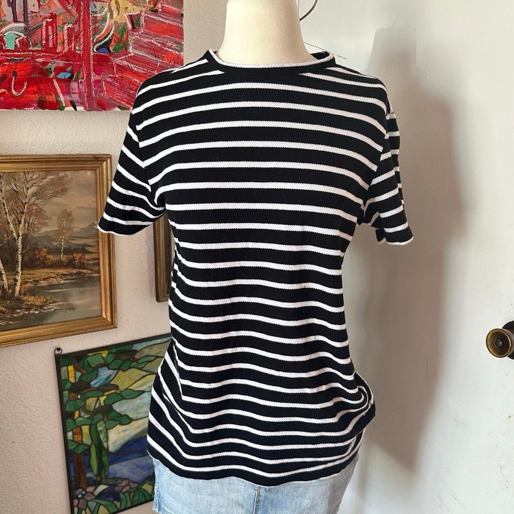 H&M h&m striped knit shirt Size S / US 4 / IT 40 - 1 Thumbnail