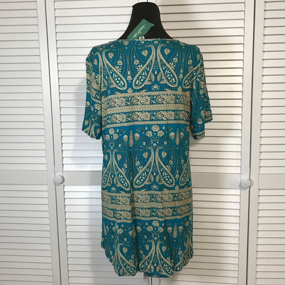 Other JuneFish Bohemian Floral Paisley Pleated Front Tunic 2XL Size XXL / US 16-18 / IT 52-54 - 2 Thumbnail