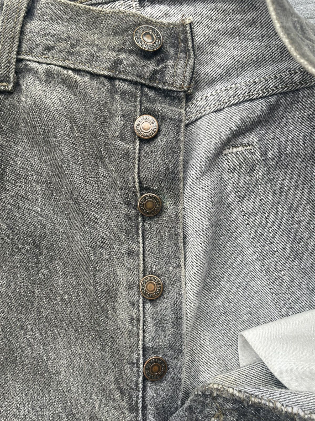 Levi's × Vintage Vintage 1991 Levis 501 e Faded Denim Size US 35 - 23 Thumbnail