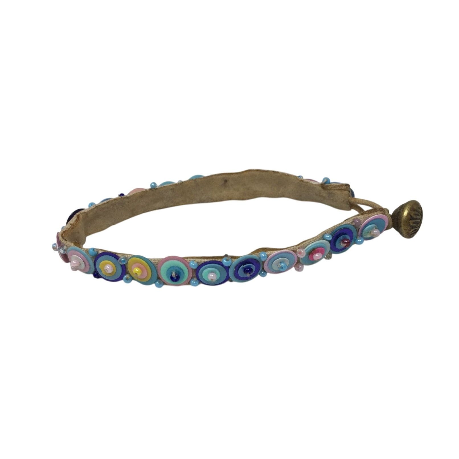 Other Colorful Velveteen Bracelet with Sequins and Glass Size ONE SIZE - 3 Thumbnail