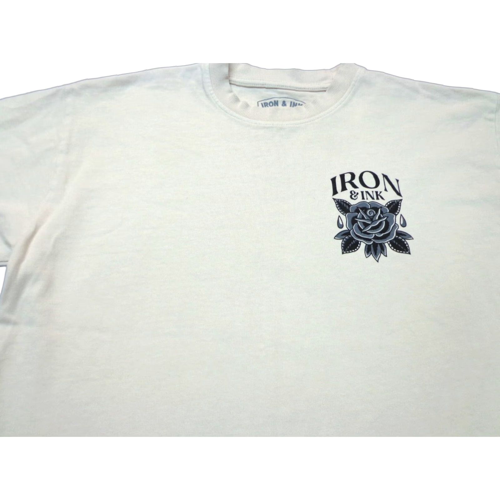 Vintage Iron & Ink Clothing Company T-shirt Tattoo Design Graphic Size Small Men Short Sleeve Beige S Size US S / EU 44-46 / 1 - 1 Thumbnail