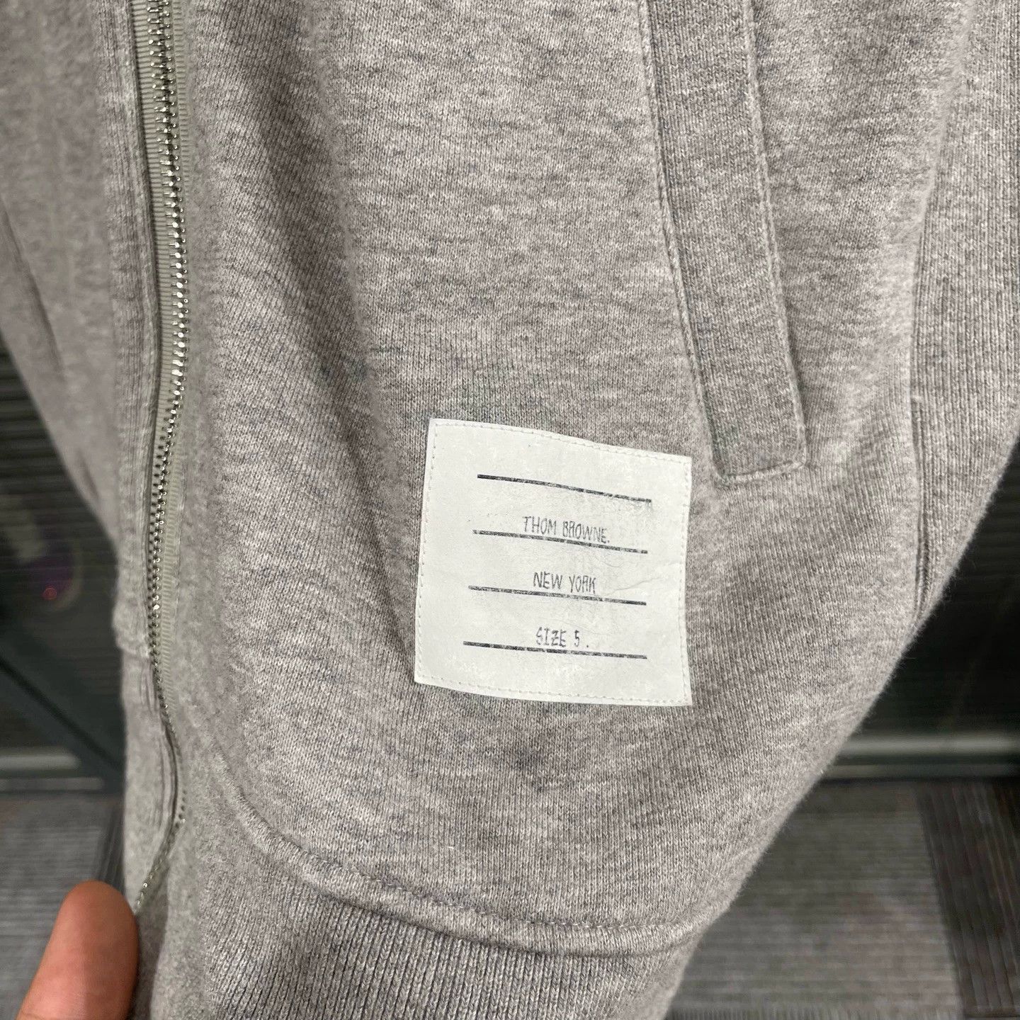 Thom Browne Thom Browne Gray 4Stripe Zip Hoodie Size5 99New Size US XXL / EU 58 / 5 - 5 Thumbnail