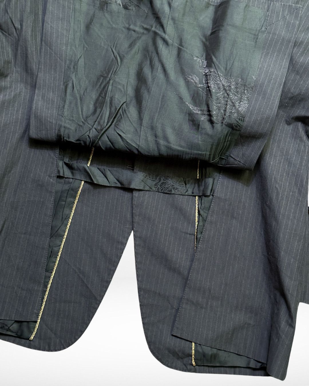 Burberry × Burberry Prorsum SS08 Christopher Bailey Gold Trimmed Lapel Jacket Size US M / EU 48-50 / 2 - 11 Thumbnail