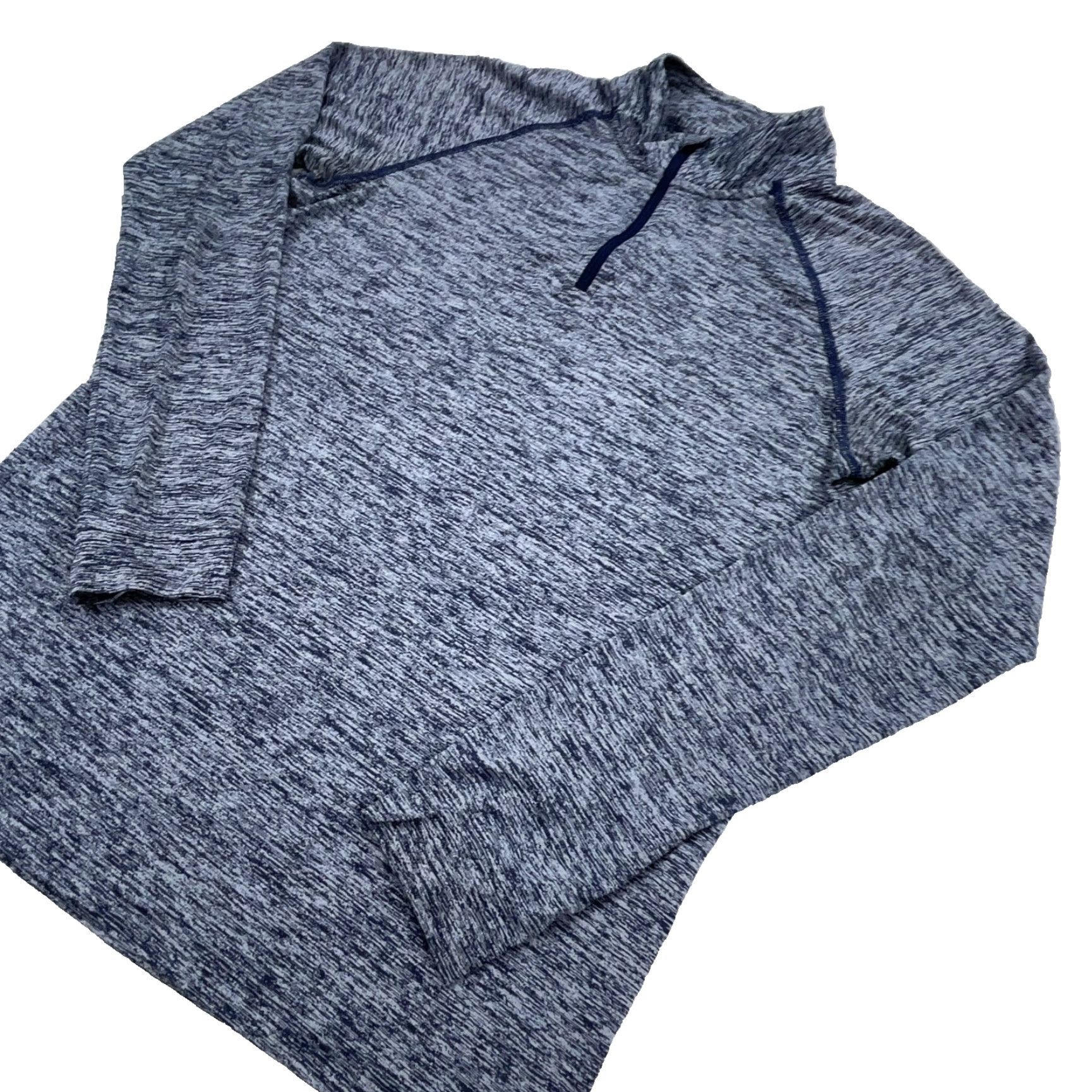 Under Armour Under Armour Shirt Men Small Heather Blue Pullover Quarter Zip Performance Tee Shirt Venturi? Size US S / EU 44-46 / 1 - 2 Thumbnail