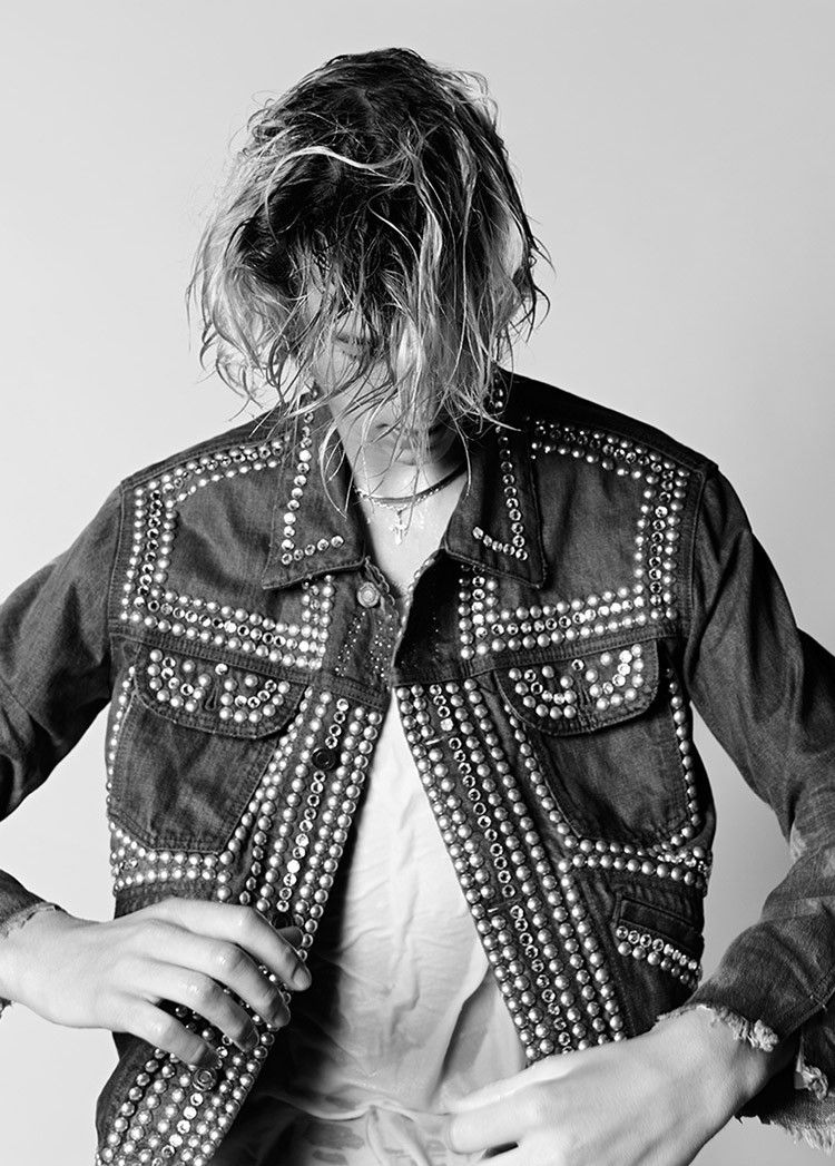 Saint Laurent Paris Saint Laurent Paris SS16 Denim Studded Crystal Jacket Size US S / EU 44-46 / 1 - 18 Thumbnail