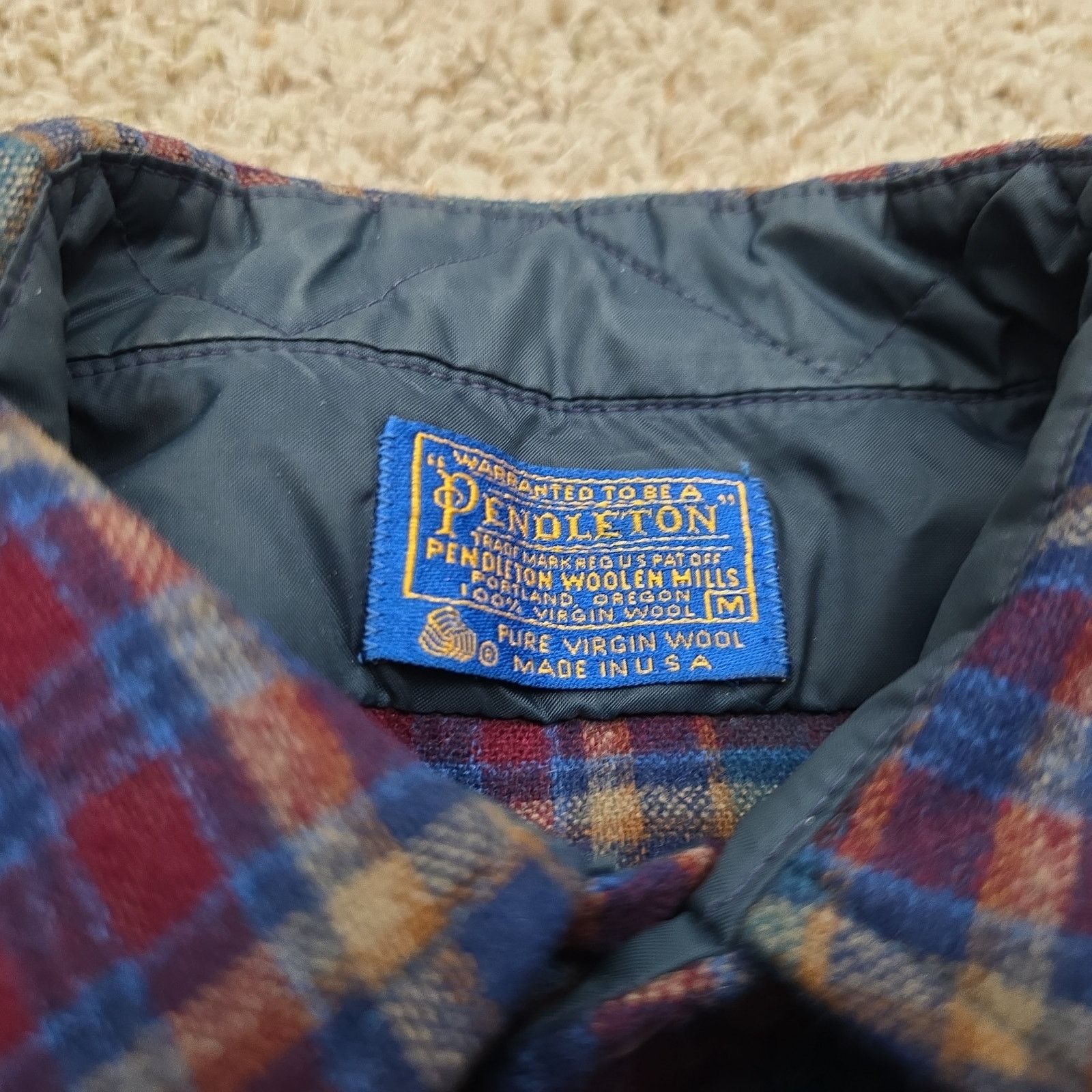 Pendleton Vintage Pendleton Wool Flannel Shirt Elbow Patch Medium Size US M / EU 48-50 / 2 - 5 Thumbnail