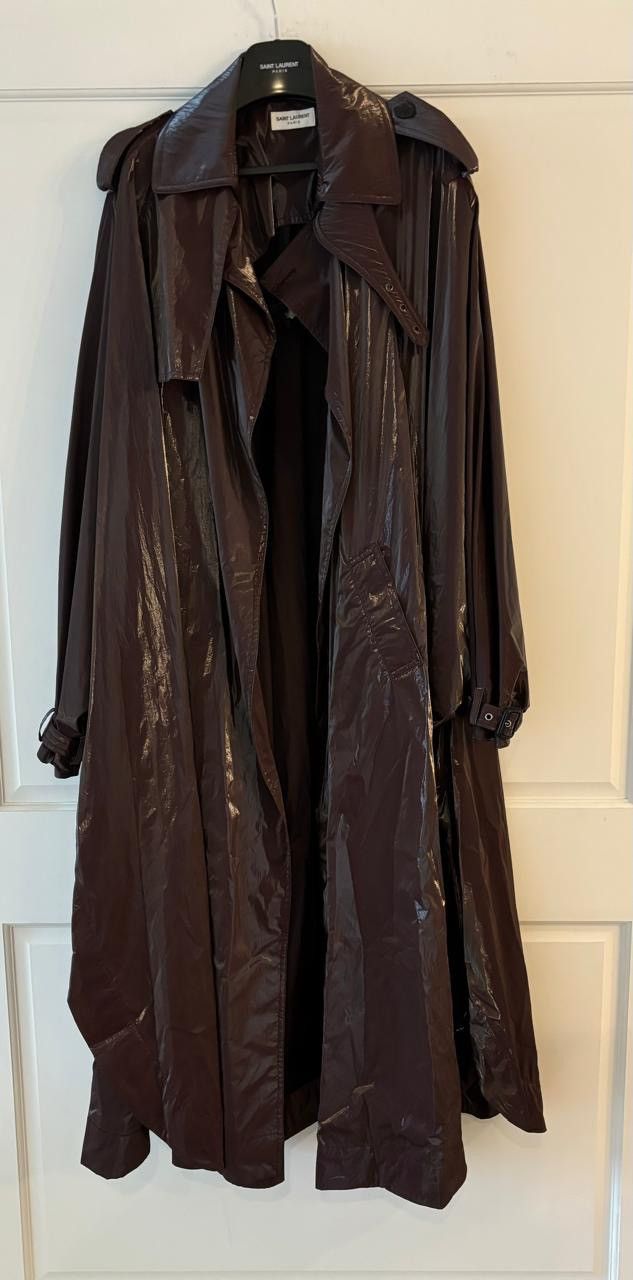 Saint Laurent Paris $3.5K VALUE Oversized Flared Cape Trench Coat Size M / US 6-8 / IT 42-44 - 5 Thumbnail