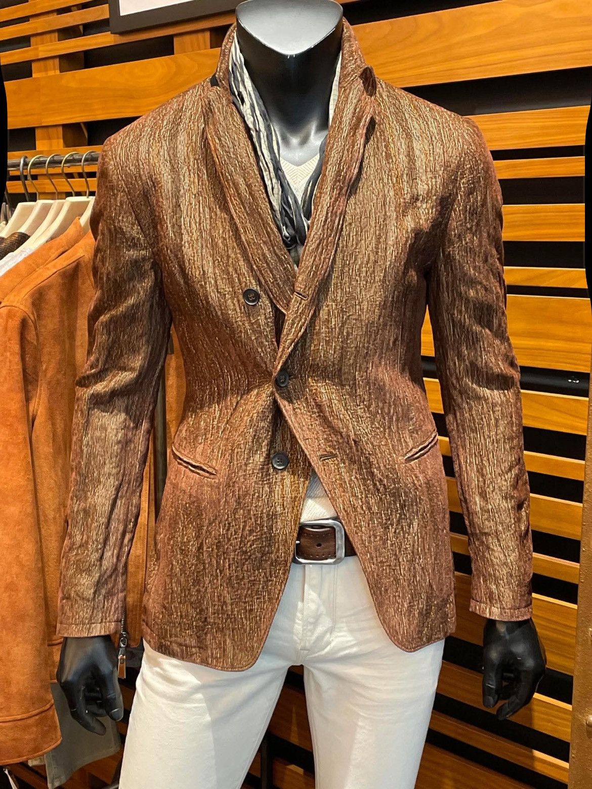 John Varvatos Asymmetrical Closure Velvet Jacket. Size EU 46 USA 36 Size US S / EU 44-46 / 1 - 2 Thumbnail