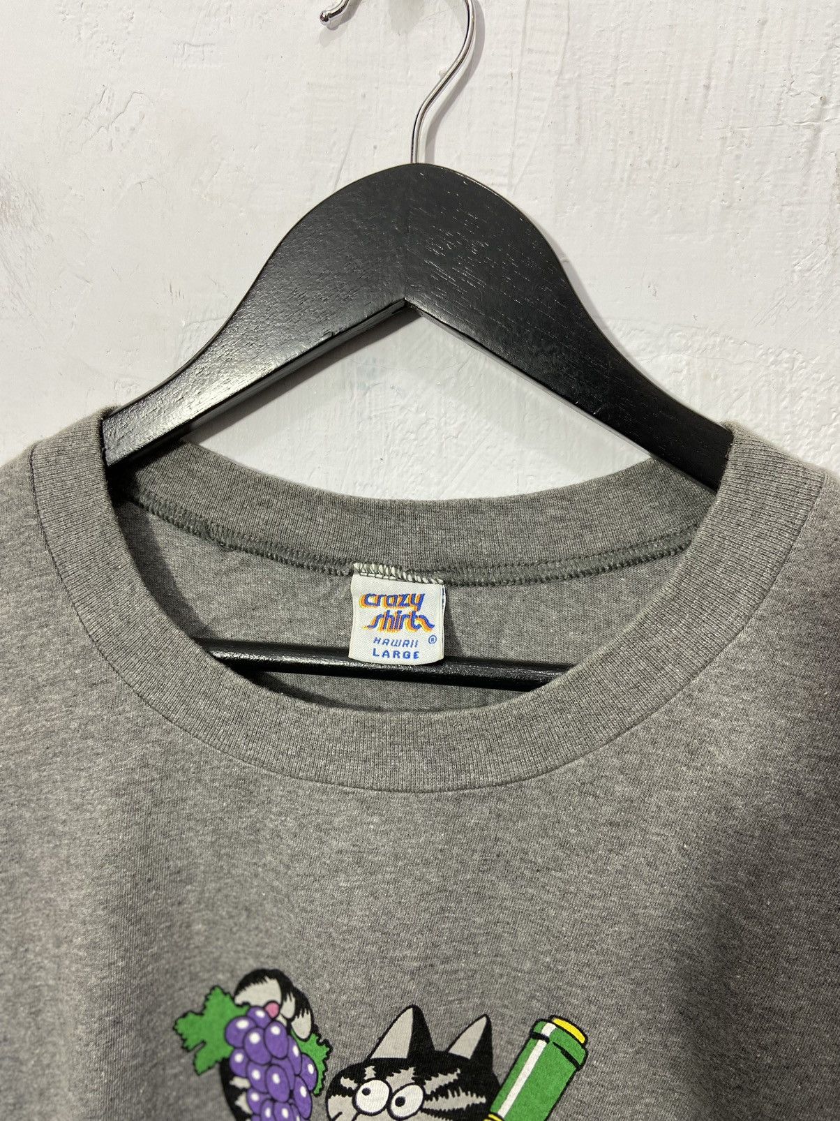 Vintage Crazy Shirts ©️ J.K. Kliban Tshirt Short Sleeve Grey Size US XXL / EU 58 / 5 - 5 Thumbnail