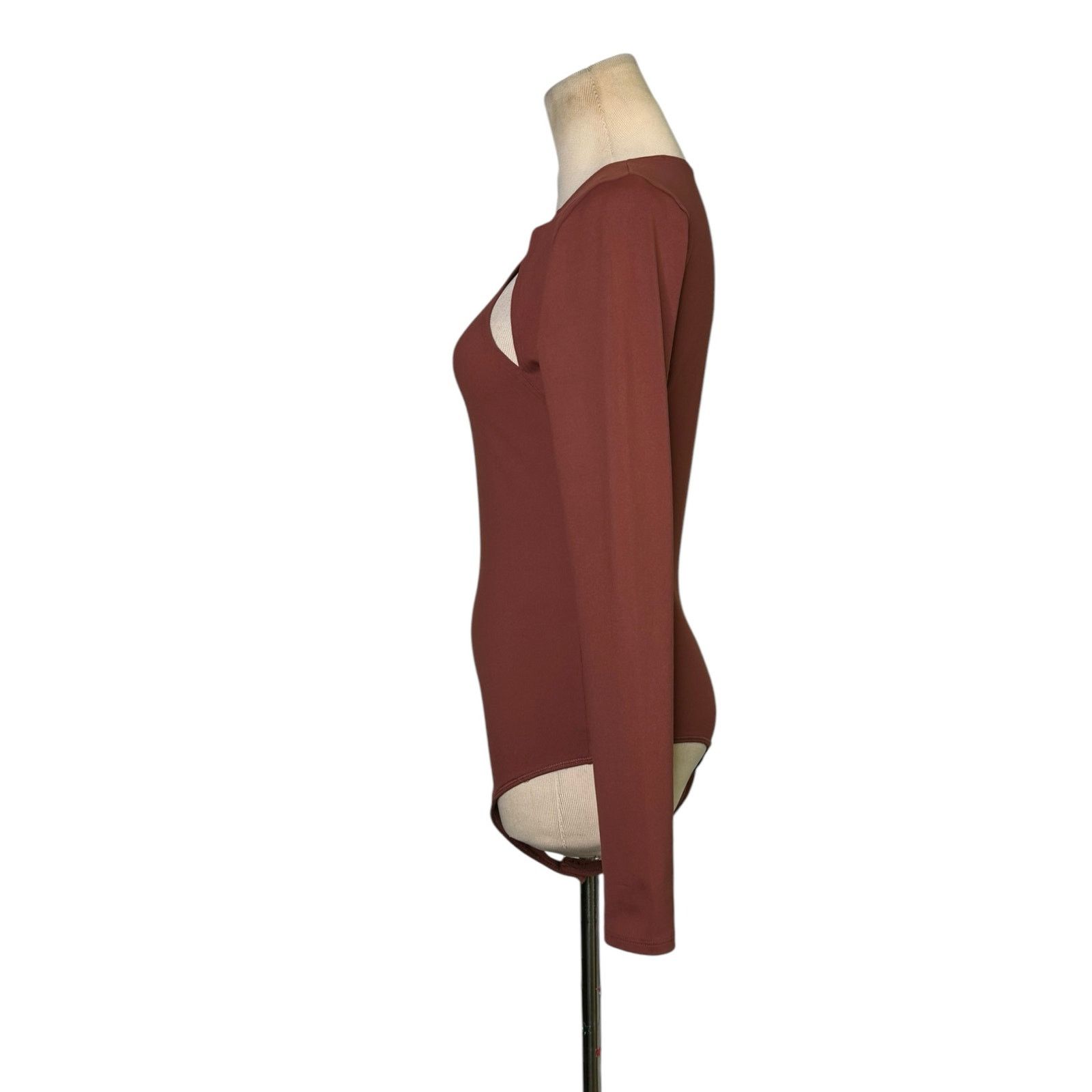 Abercrombie & Fitch Abercrombie & Fitch Brown Cutout Bodysuit size Small Size S / US 4 / IT 40 - 6 Thumbnail