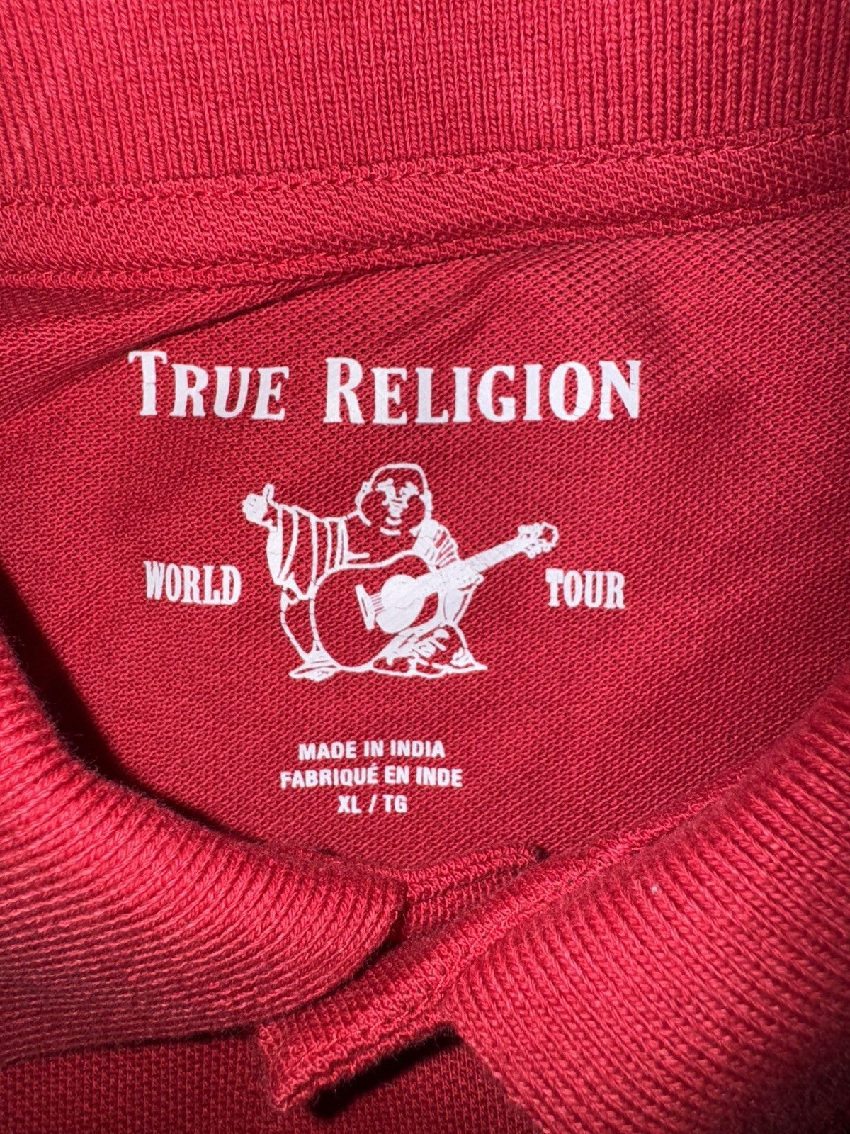 True Religion True Religion Red Polo Short szXL Like New Size US XL / EU 56 / 4 - 3 Thumbnail