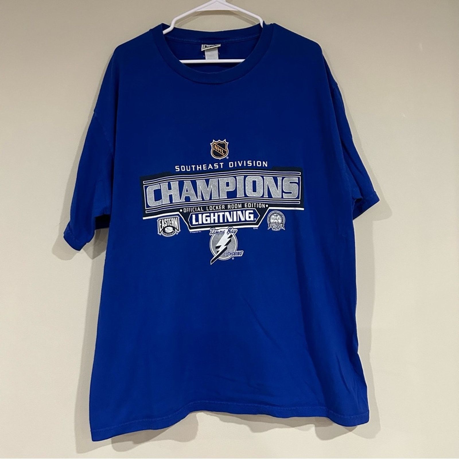 Lee Vintage 2003 Tampa Bay Lighting Hockey Shirt Size US XL / EU 56 / 4 - 1 Thumbnail