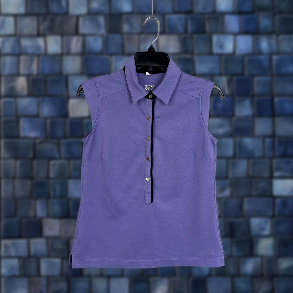 Vintage Tail Polo Shirt Womens Small Purple Sleeveless Tail Tech Golf Tennis Stretch Polo Shirt Womens Small Purple Sleeveless Tail Tech Golf Tennis Stretch Size S / US 4 / IT 40 - 1 Thumbnail