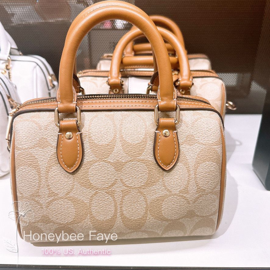 Coach Mini Rowan Crossbody In Signature Canvas With Stripe CR243 Size ONE SIZE - 2 Thumbnail