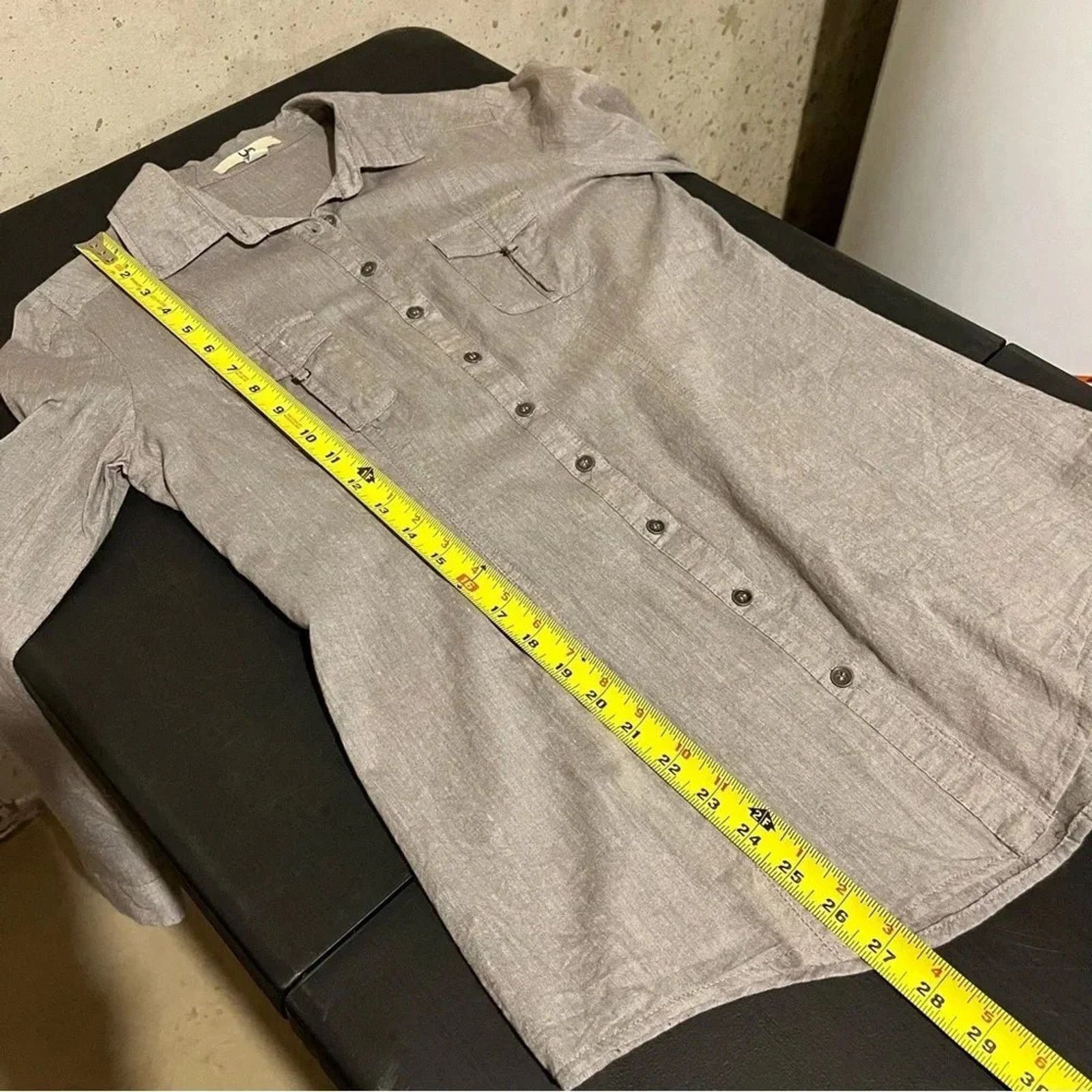 Other Ya Los Angeles Button Down Shirt Roll Tab Blouse Sz S Womens Size S / US 4 / IT 40 - 8 Thumbnail