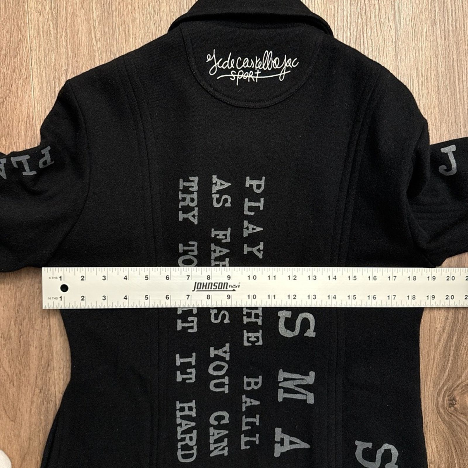 Jean Charles De Castelbajac Castelbajac wool Black Graphic Text Coat Small Size S / US 4 / IT 40 - 7 Thumbnail