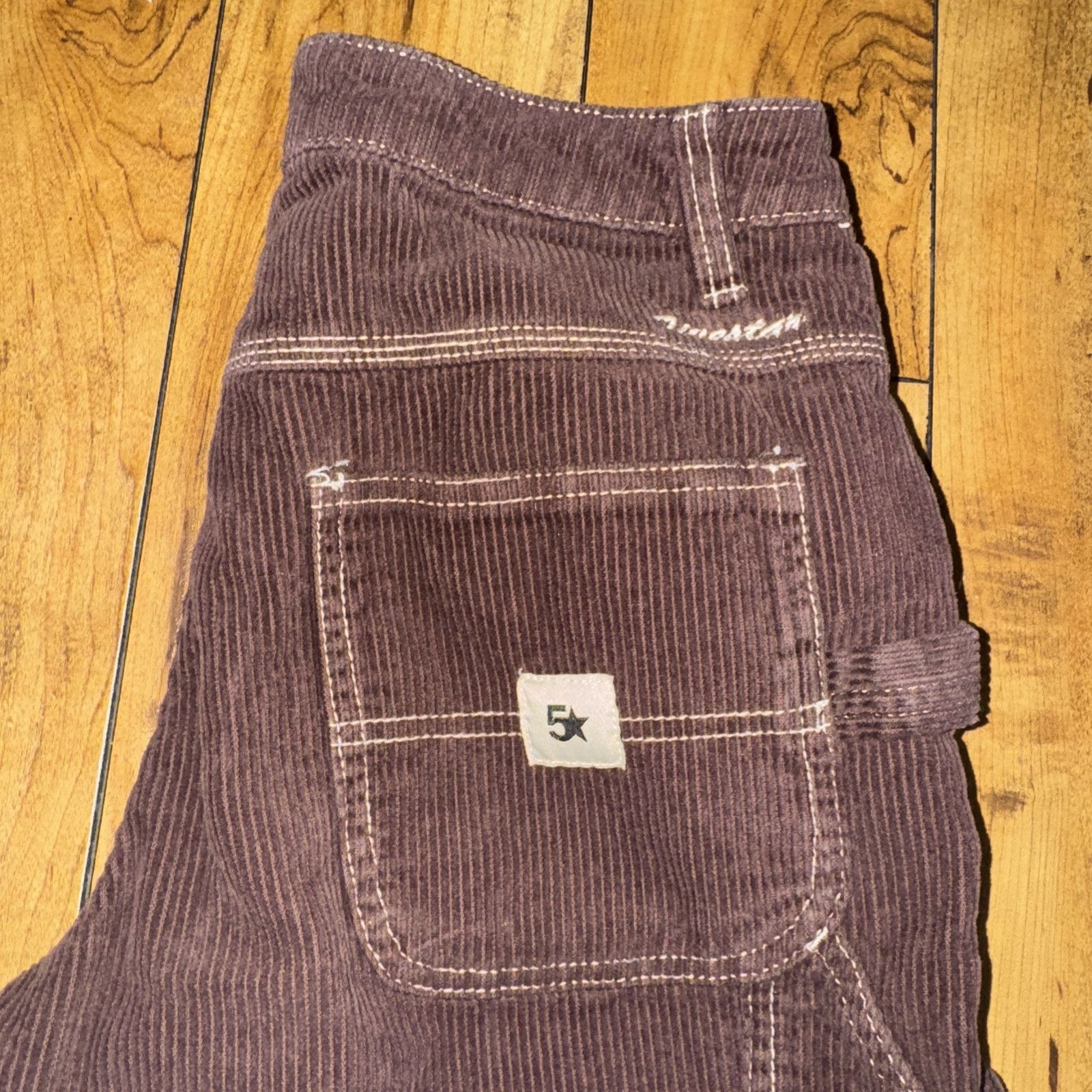 Vintage Five Star General Corduroy Carpenter Pants Brown 28x32 Size US 28 / EU 44 - 2 Thumbnail