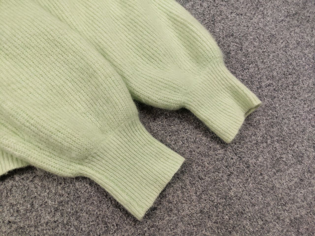 Ganni Ganni Design Alpaca Wool Blend Green Light Pulover Sweater Size M / US 6-8 / IT 42-44 - 12 Thumbnail