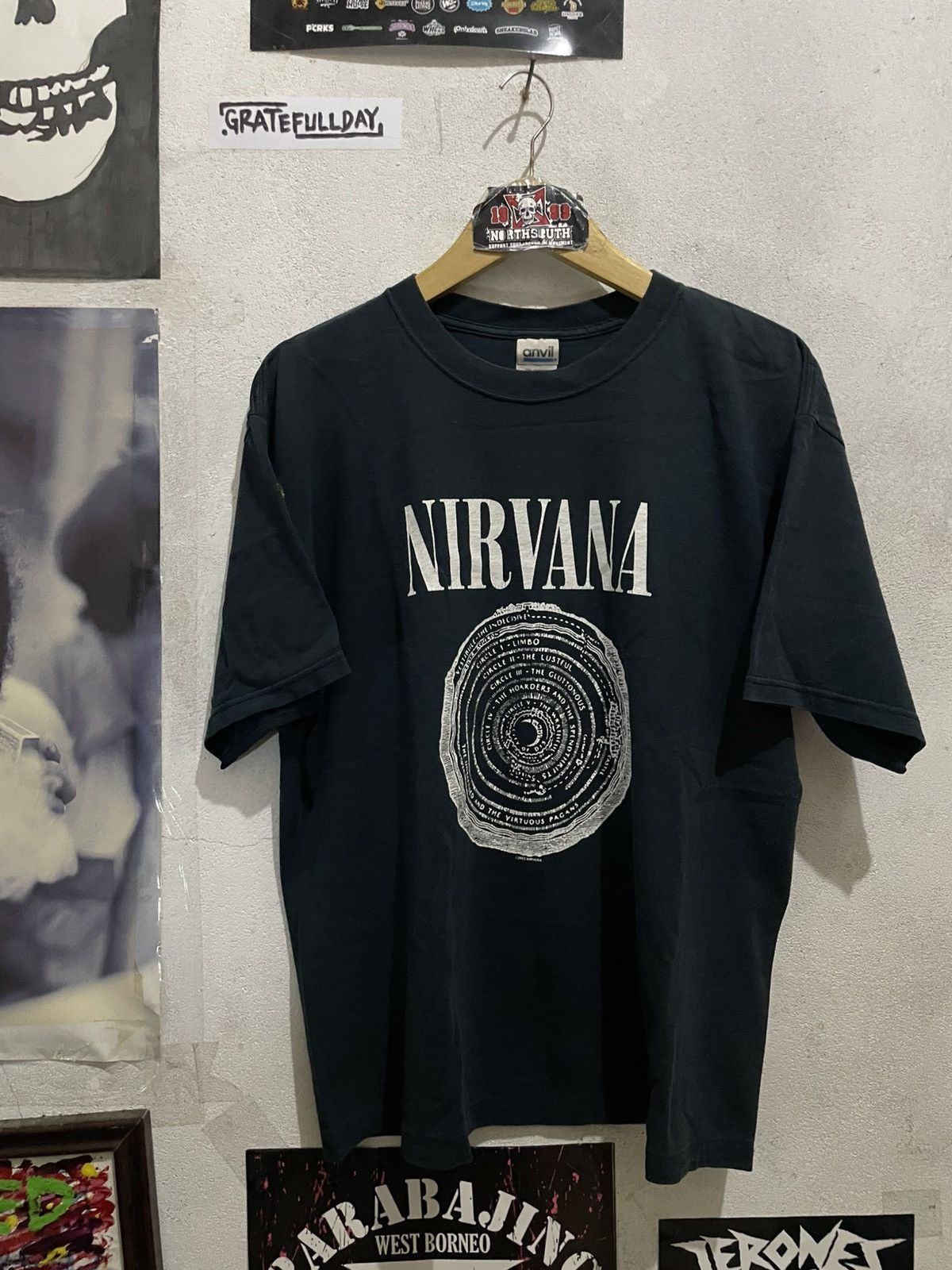Vintage Nirvana 90s Y2K Band Tee Shirt Lgb Ifsixwasnine