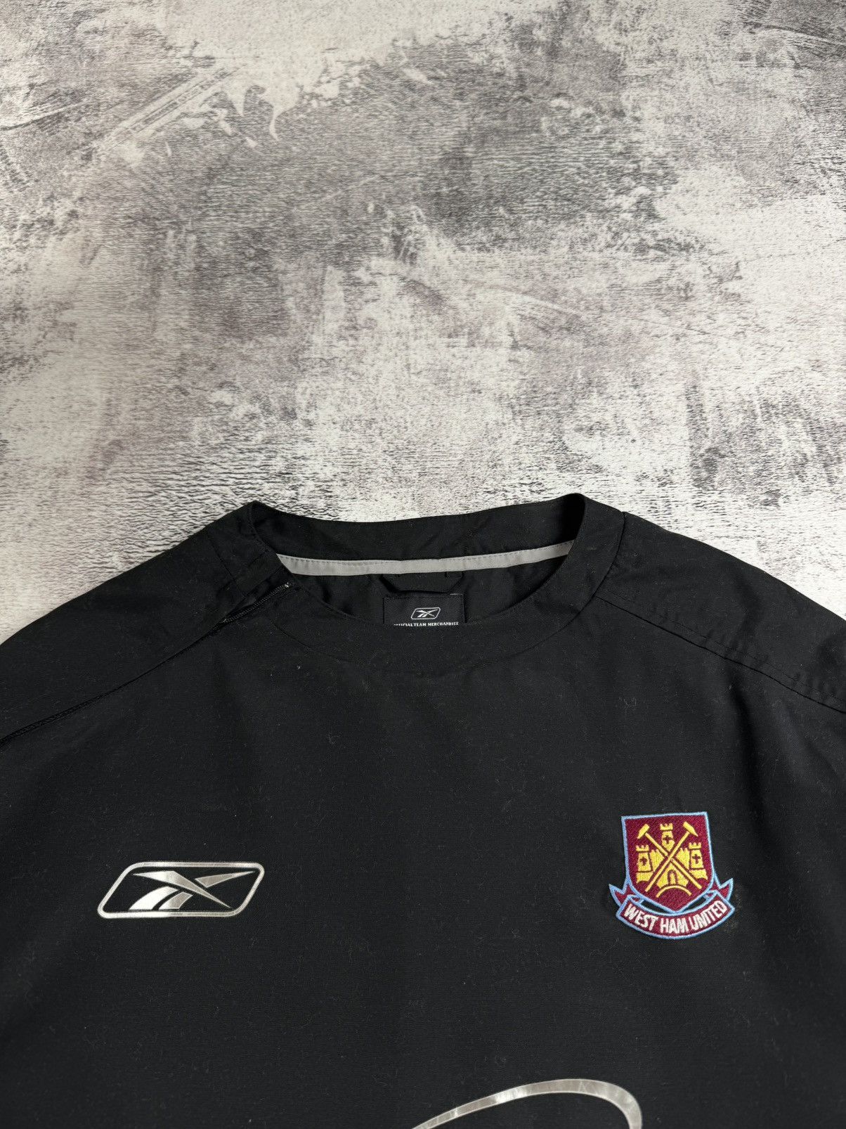 Reebok West Ham 2003 Reebok Nylon LongSleeve Soccer Football Jersey Sweatshirt Jacket Size US M / EU 48-50 / 2 - 8 Thumbnail