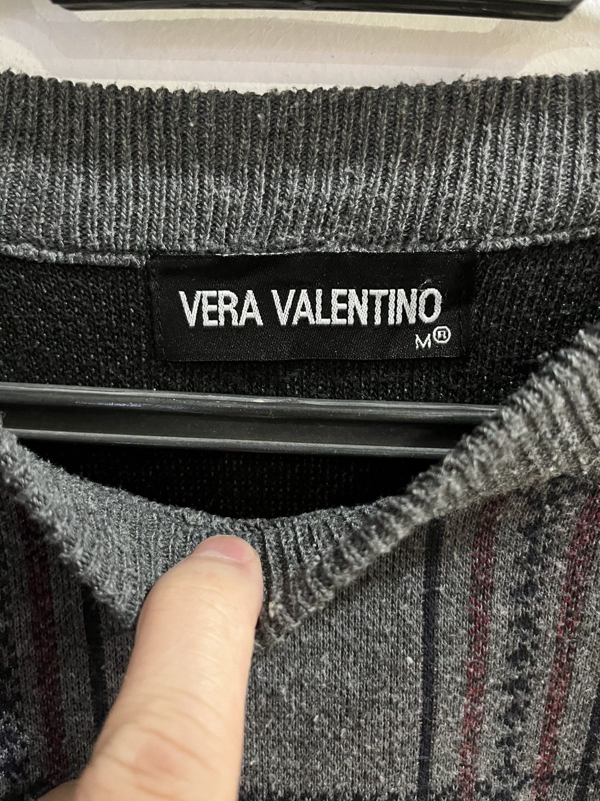 Vintage Vintage Vera Valentino Knitted Sweater Size US M / EU 48-50 / 2 - 3 Thumbnail