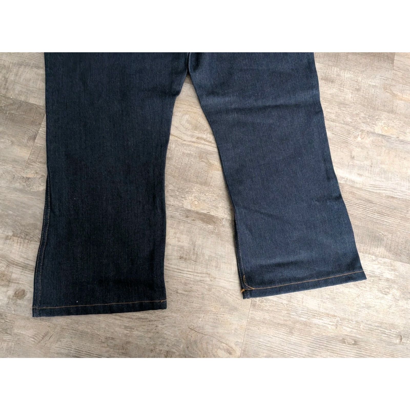 Sears Vtg Roebuck & Co. Jeans 52x29 Denim Indigo Straight Men 5-Pocket 5014-5 Cowboy 1970s Size US 36 / EU 52 - 2 Thumbnail