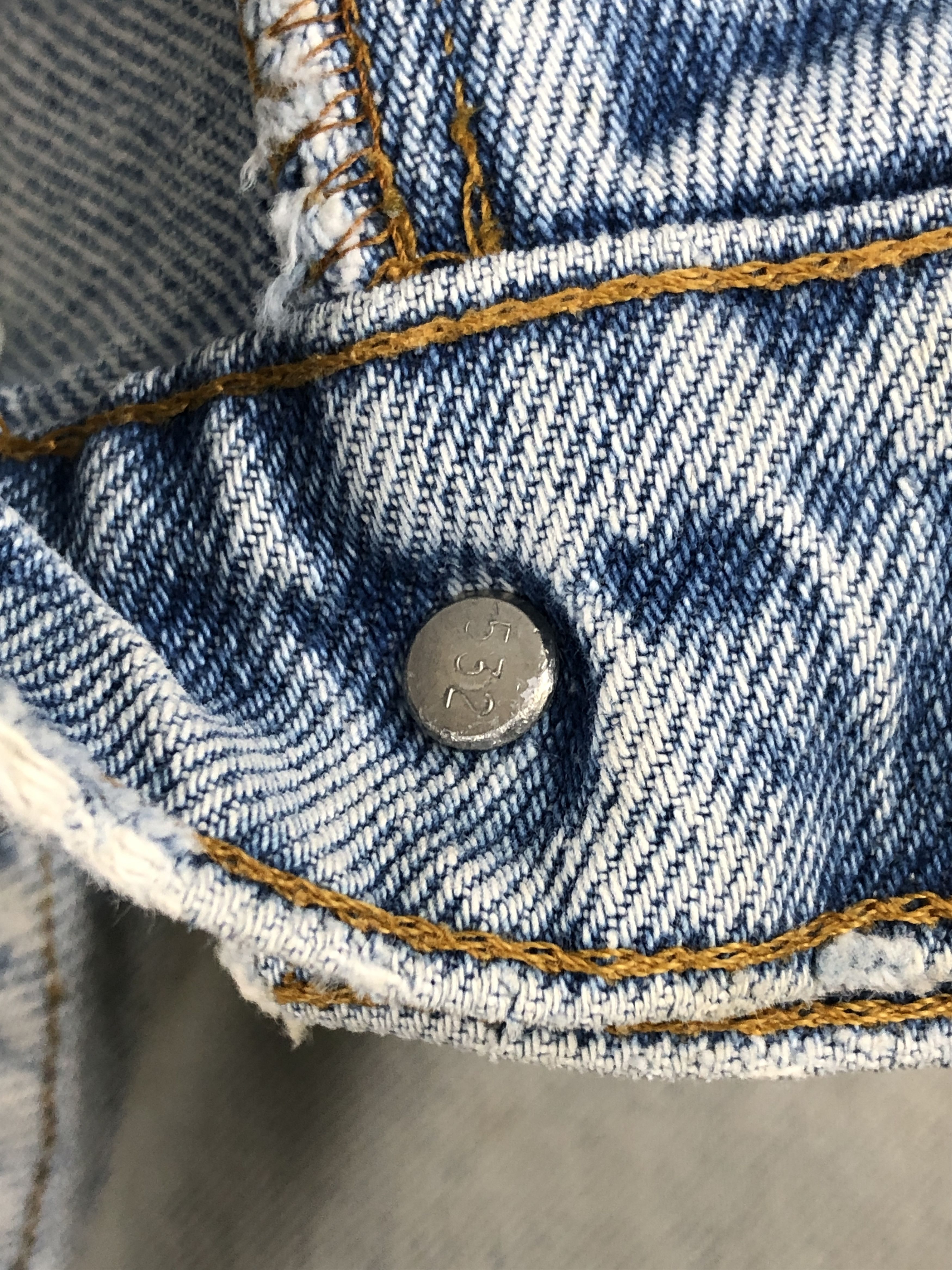 Levi's Vintage 90s Levis 505 Dirty Light Washed Jeans DP2256 Size US 29 - 16 Thumbnail