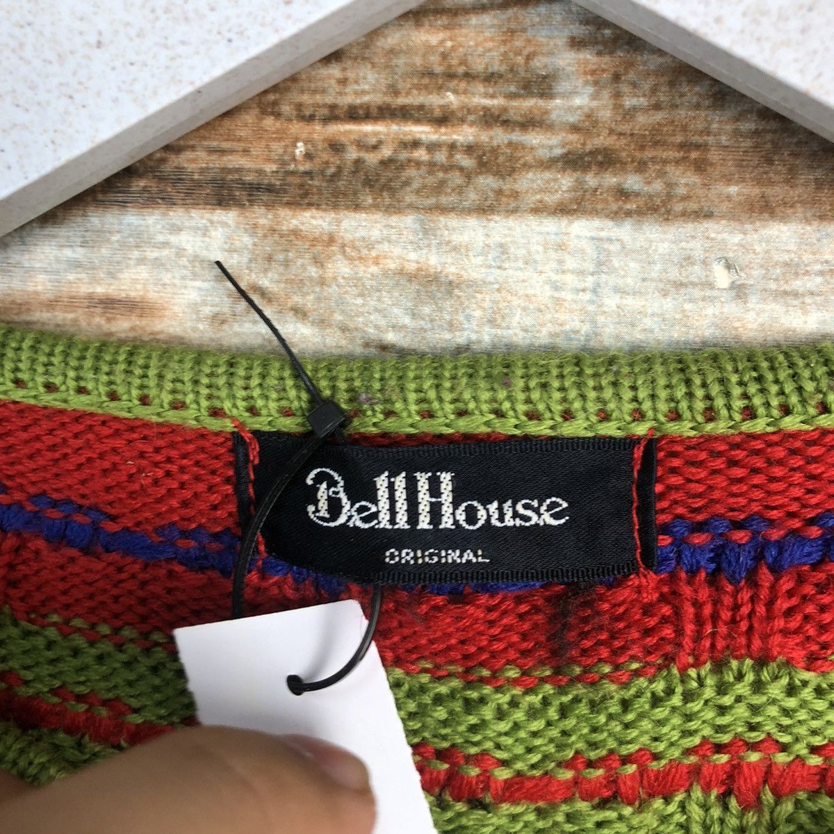 Homespun Knitwear × Japanese Brand Bell House vintage streetwear Red Knitwear #A1750 Size S / US 4 / IT 40 - 10 Thumbnail