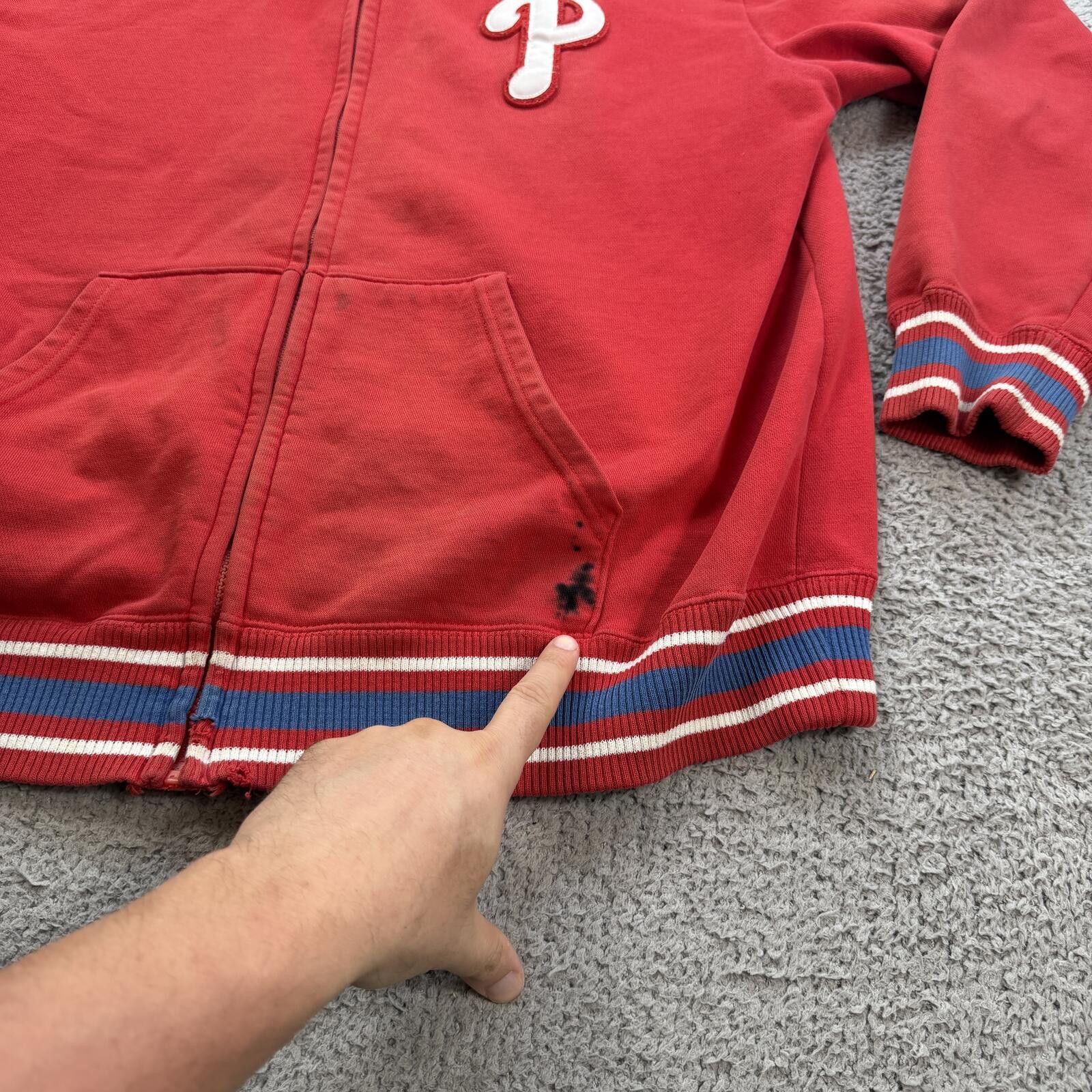 Majestic Vintage Philadelphia Phillies Majestic Full Zip Jacket L 90s Size US L / EU 52-54 / 3 - 6 Thumbnail