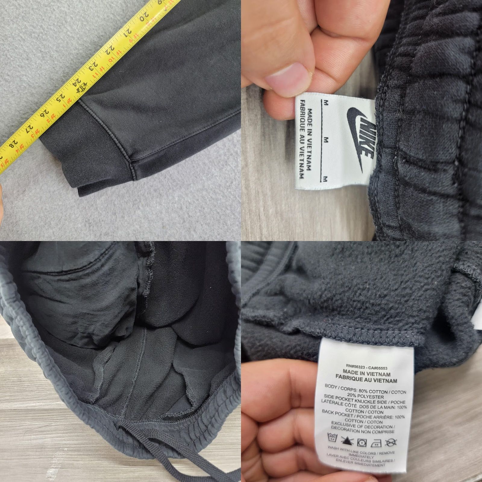Nike Nike Sweatpants Mens M Black Club Fleece Joggers BV2671-010 Size US 31 - 8 Thumbnail