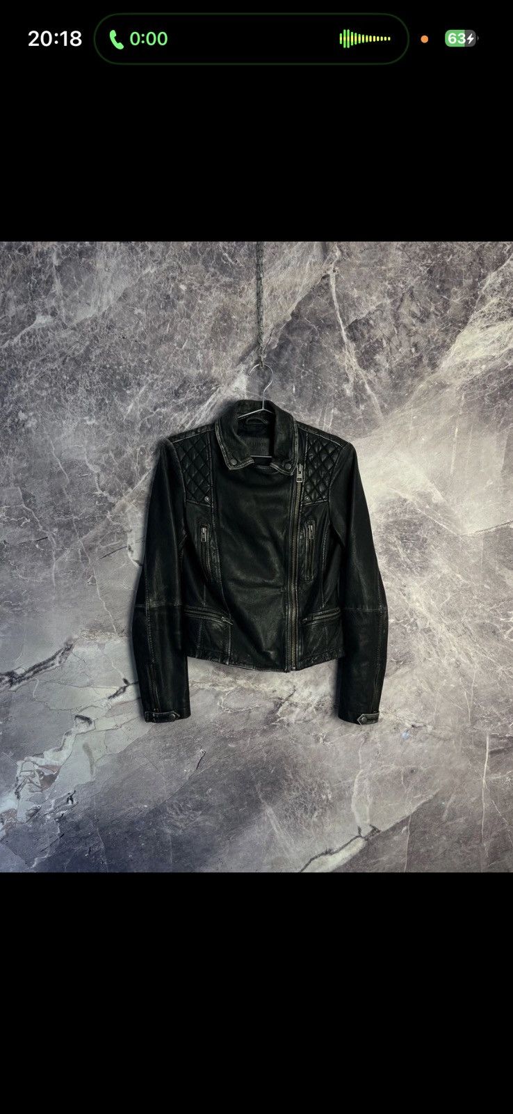 Allsaints AllSaints Cargo Biker Used Style Leather Jacket ! Size S / US 4 / IT 40 - 2 Thumbnail