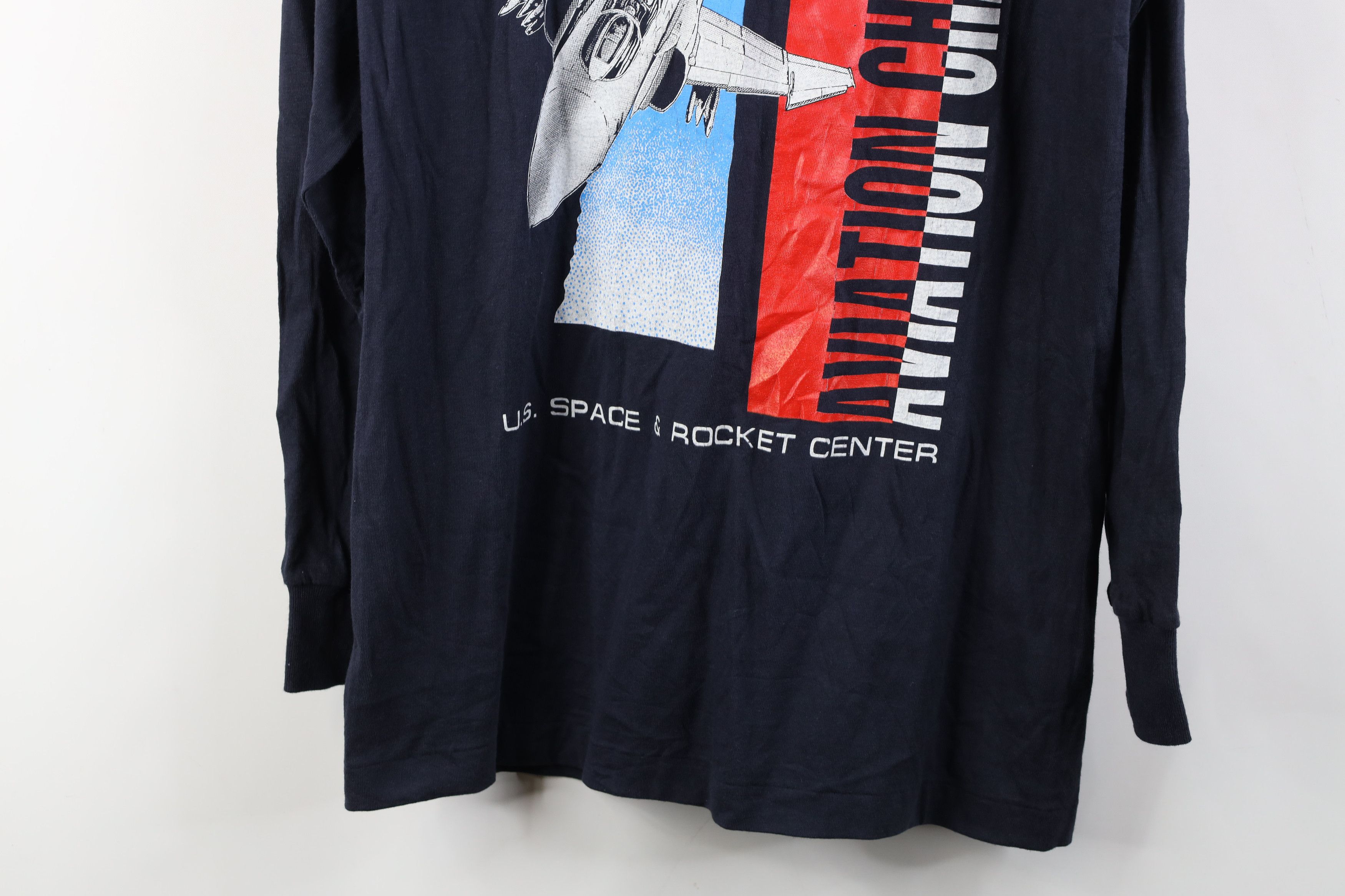 Vintage Vintage 90s US Space & Rocket Center T-Shirt Blue USA Size US M / EU 48-50 / 2 - 3 Thumbnail
