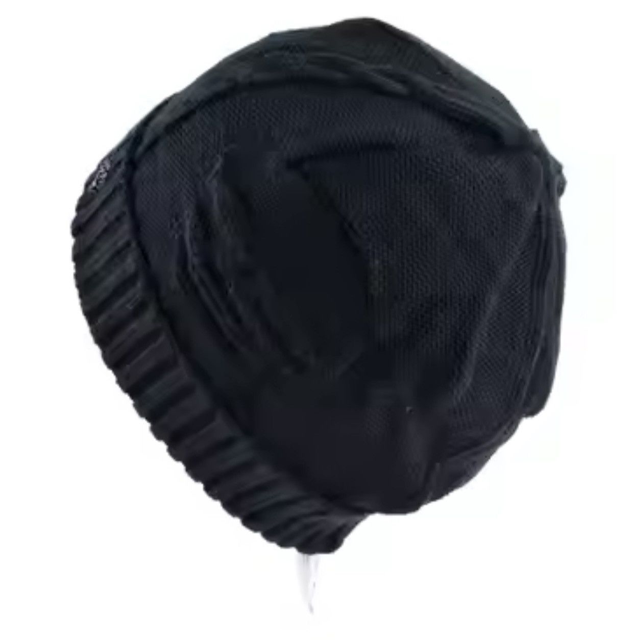 Japanese Brand Black Color Skull Bennie Hat Size ONE SIZE - 2 Thumbnail