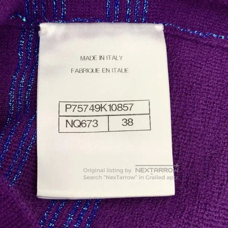 Chanel Chanel Purple Cashmere Women’s T-Shirt . Size S / US 4 / IT 40 - 8 Thumbnail