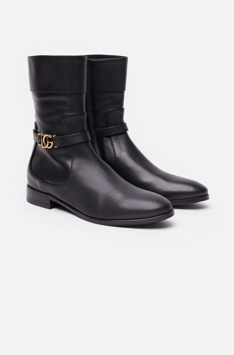 Dolce & Gabbana o1y0825 Ankle Boots in Black Size US 5.5 / IT 35.5 - 2 Thumbnail
