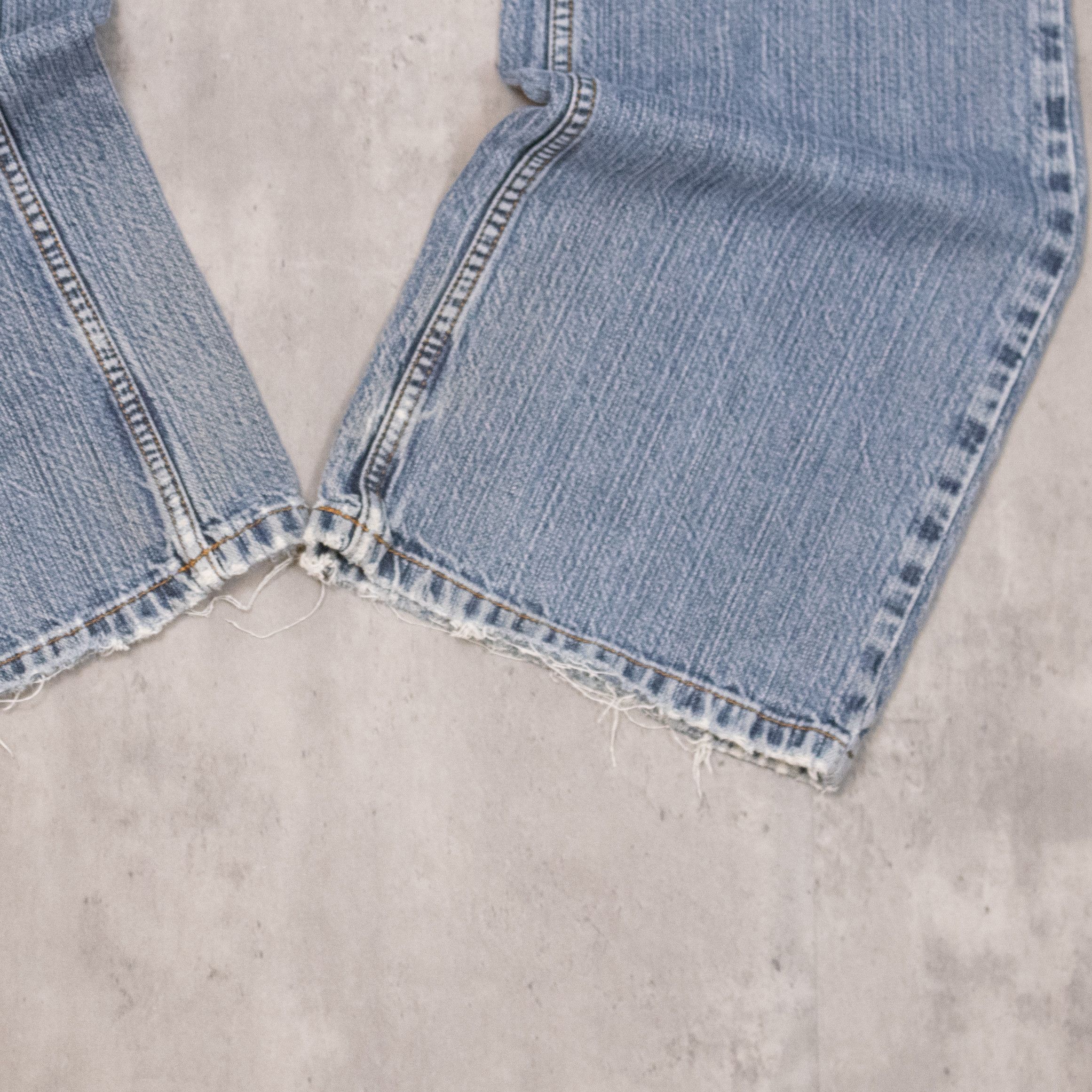 4YOU Y2K 00's 4You Baggy Relax Fit Wide Midwash Denim Pant's Size US 30 / EU 46 - 5 Thumbnail