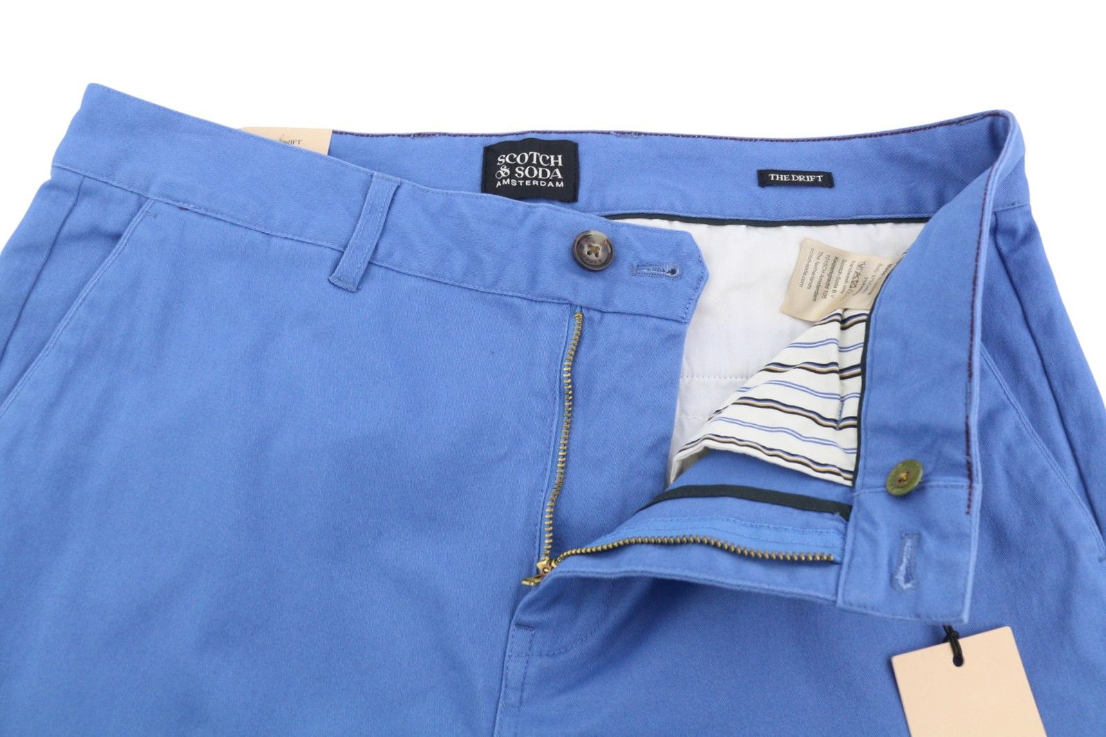 Scotch & Soda THE DRIFT W31/L32 Blue Tapered Stretch Trousers 88602 Size US 31 - 4 Thumbnail