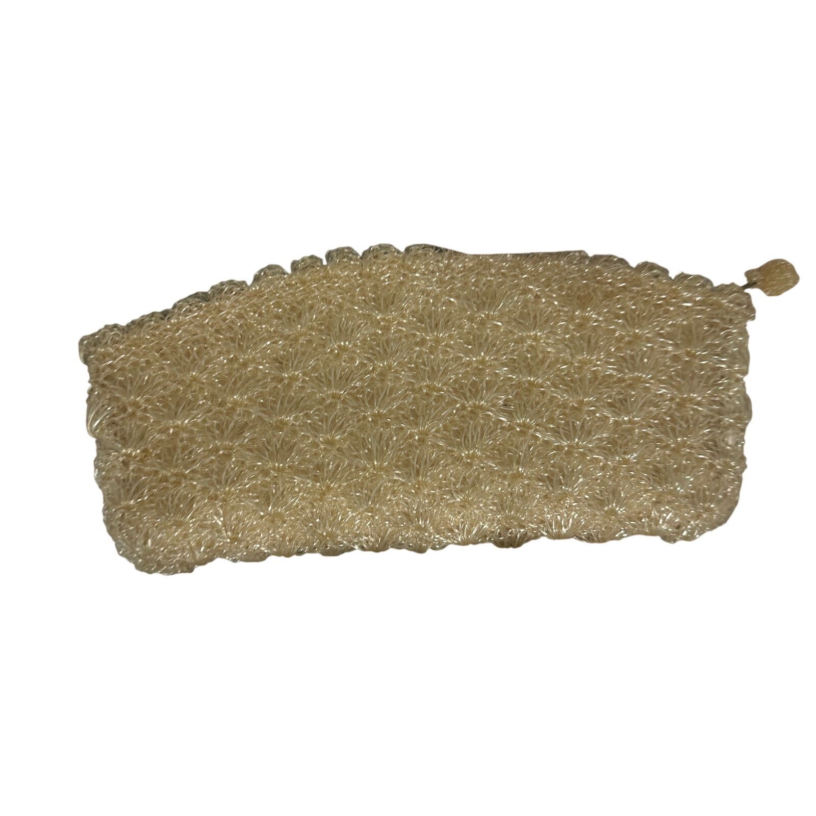Vintage Vintage 40s Antique Champagne Cream Crochet Lucite Clutch Size ONE SIZE - 6 Thumbnail