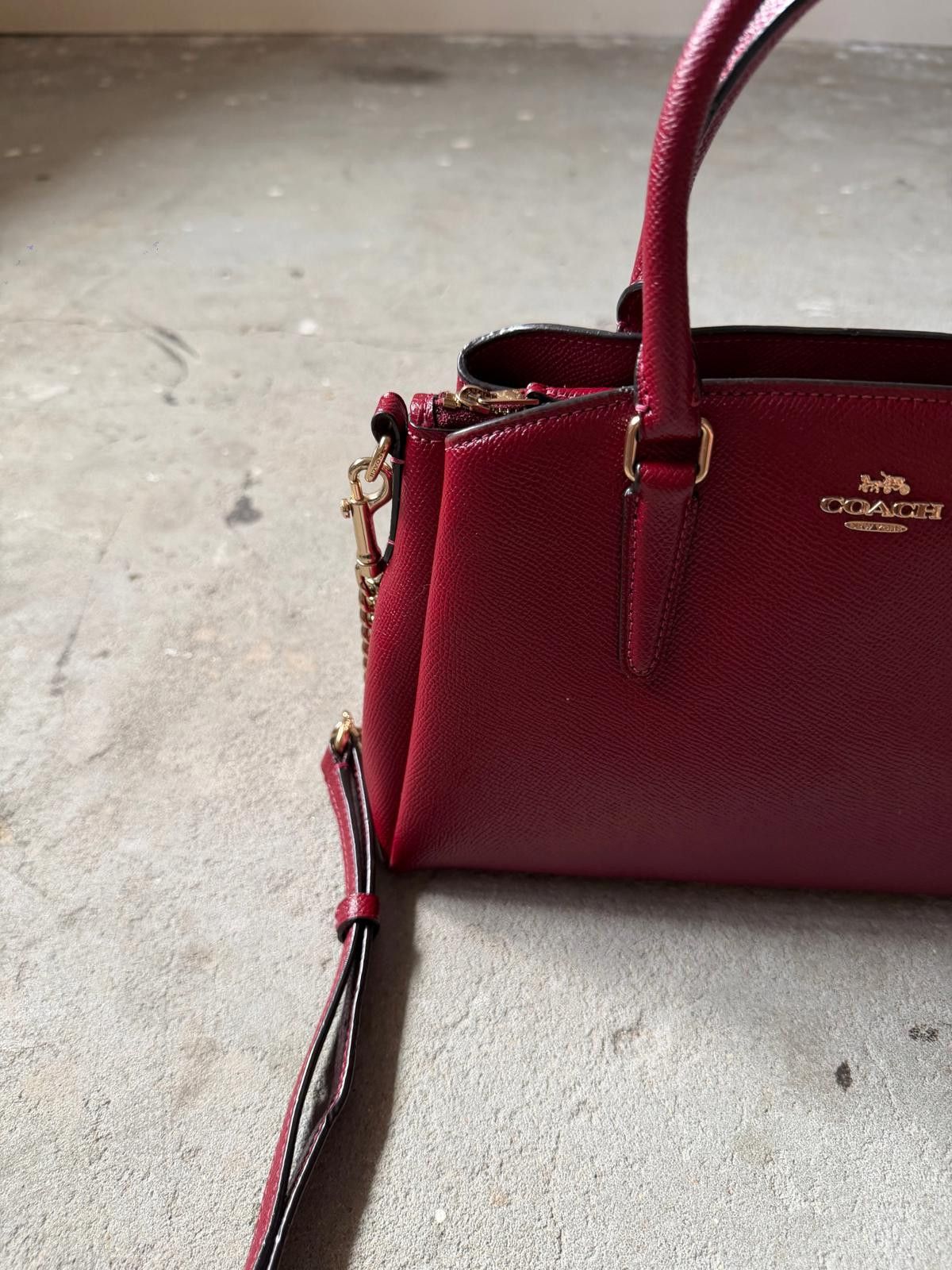 Coach Coach 2Way Sage Carryall Shoulder Bag Ruby Red Size ONE SIZE - 3 Thumbnail