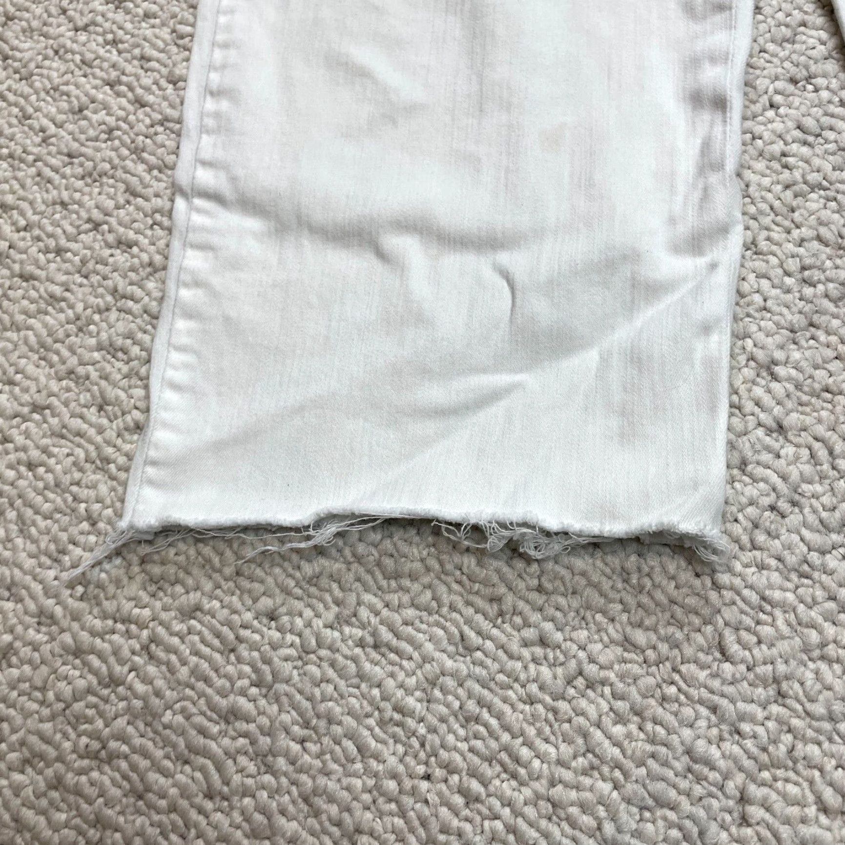Sanctuary Sanctuary Social Standard Jeans Womens 16 White Denim High Rise Crop Straight Size 38" / US 16 / IT 52 - 3 Thumbnail