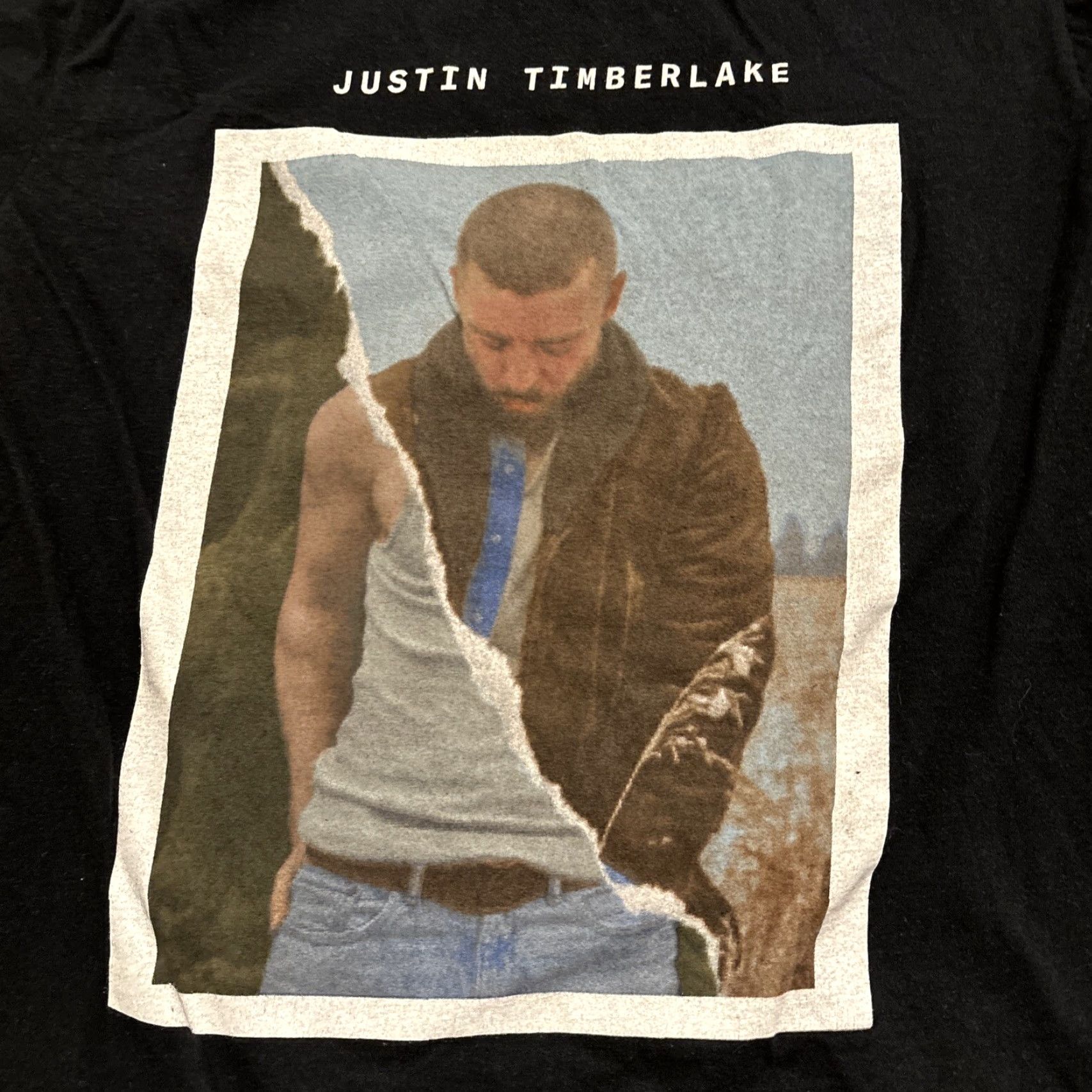 Vintage Justin Timberlake T-Shirt Women Large Black Man of the Woods Tour Concert Size L / US 10 / IT 46 - 2 Thumbnail