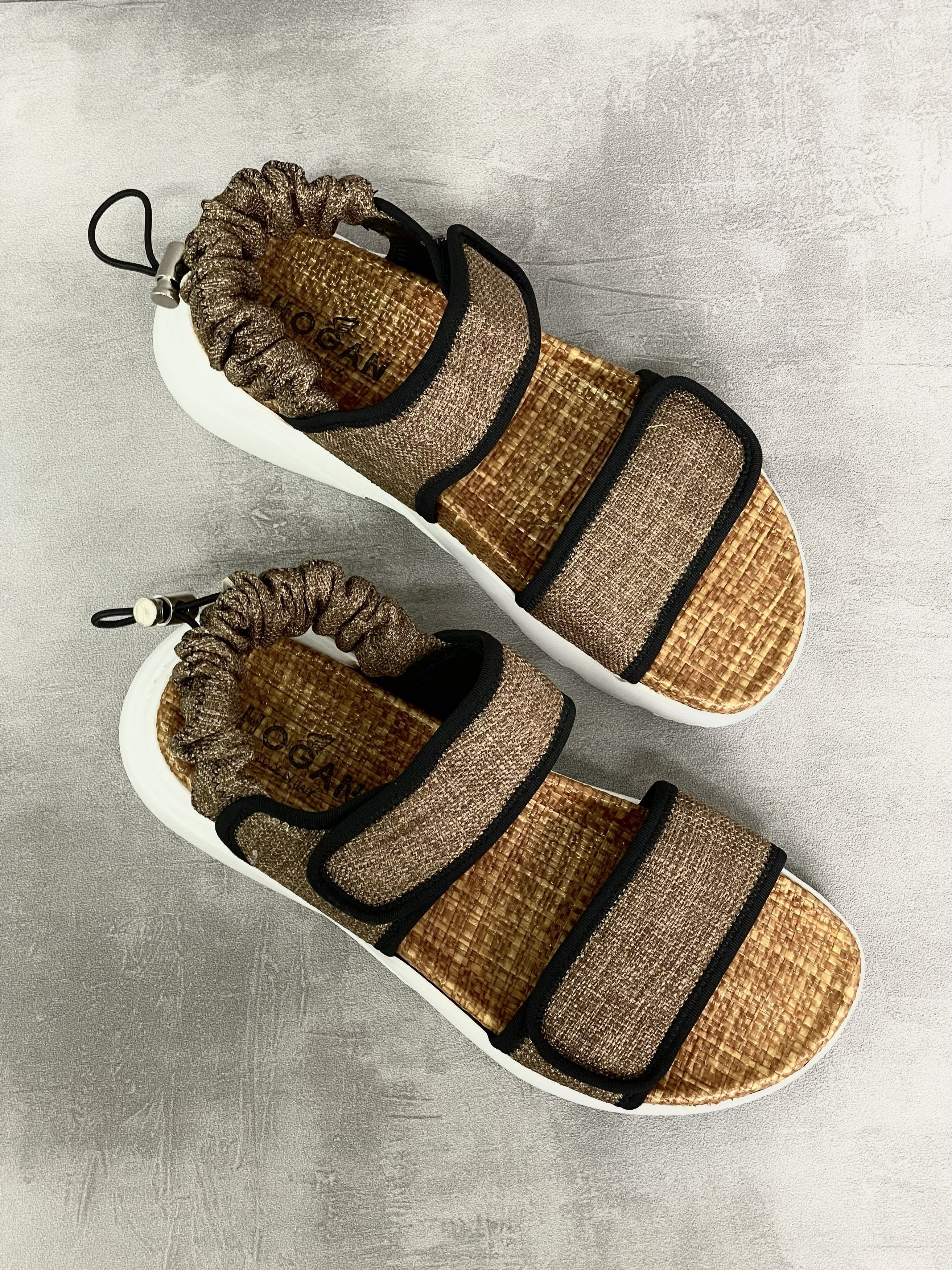 Hogan Hogan Brown Velcro Sandals Size US 7 / IT 37 - 7 Thumbnail
